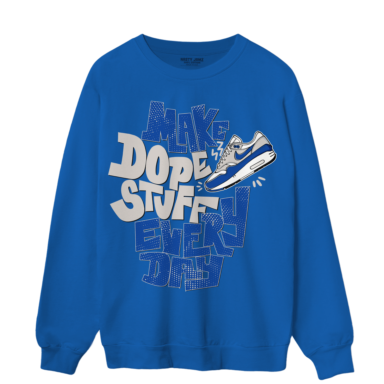 Air Max 1 86 Royal Sweatshirt Match Dope Sneaker - NastyJamz