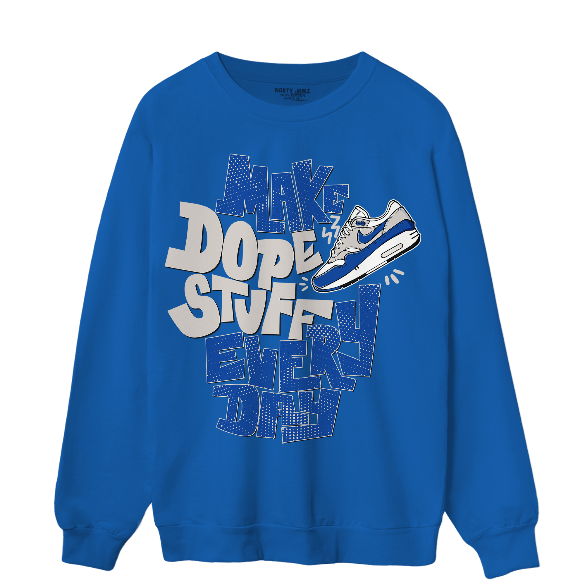 Air Max 1 86 Royal Sweatshirt Match Dope Sneaker - NastyJamz