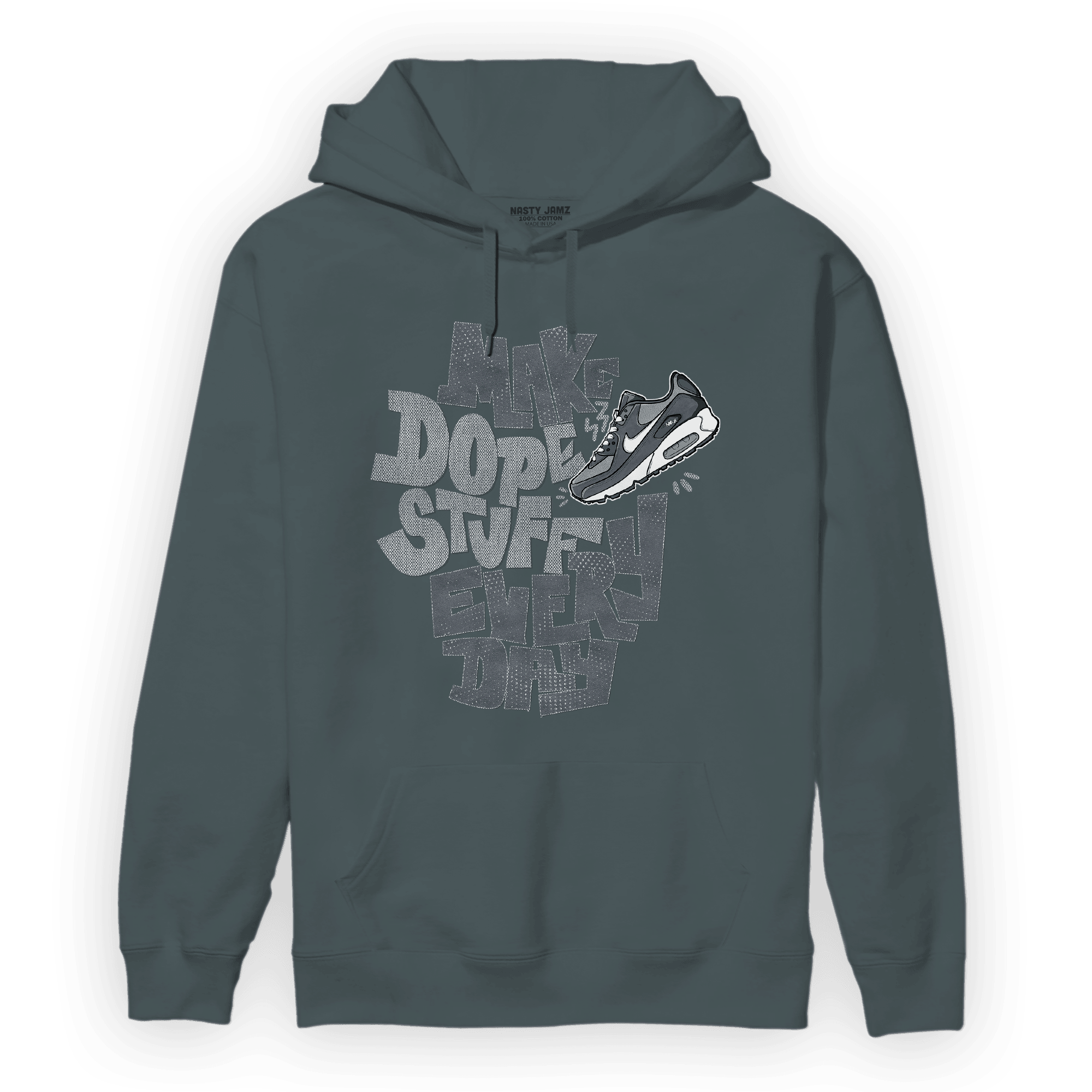 Air Max 90 Iron Grey Hoodie Match Dope Sneaker - NastyJamz