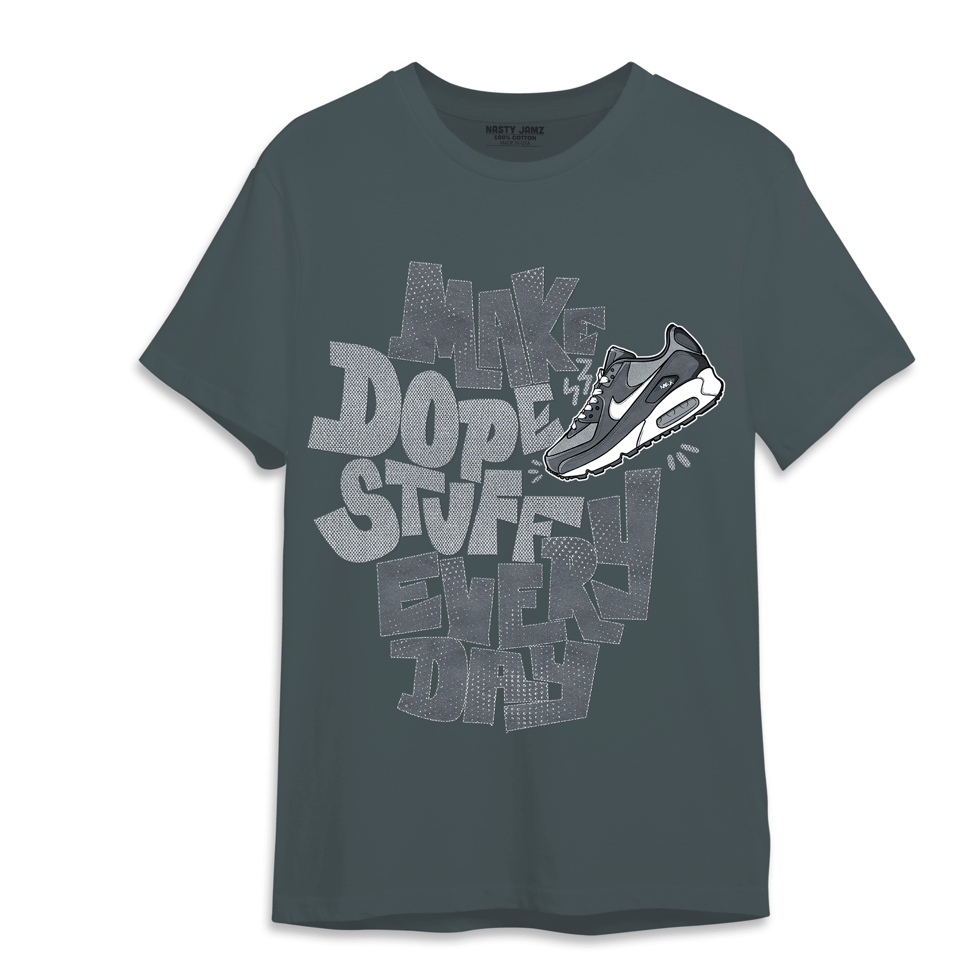 Air Max 90 Iron Grey T Shirt Match Dope Sneaker - NastyJamz