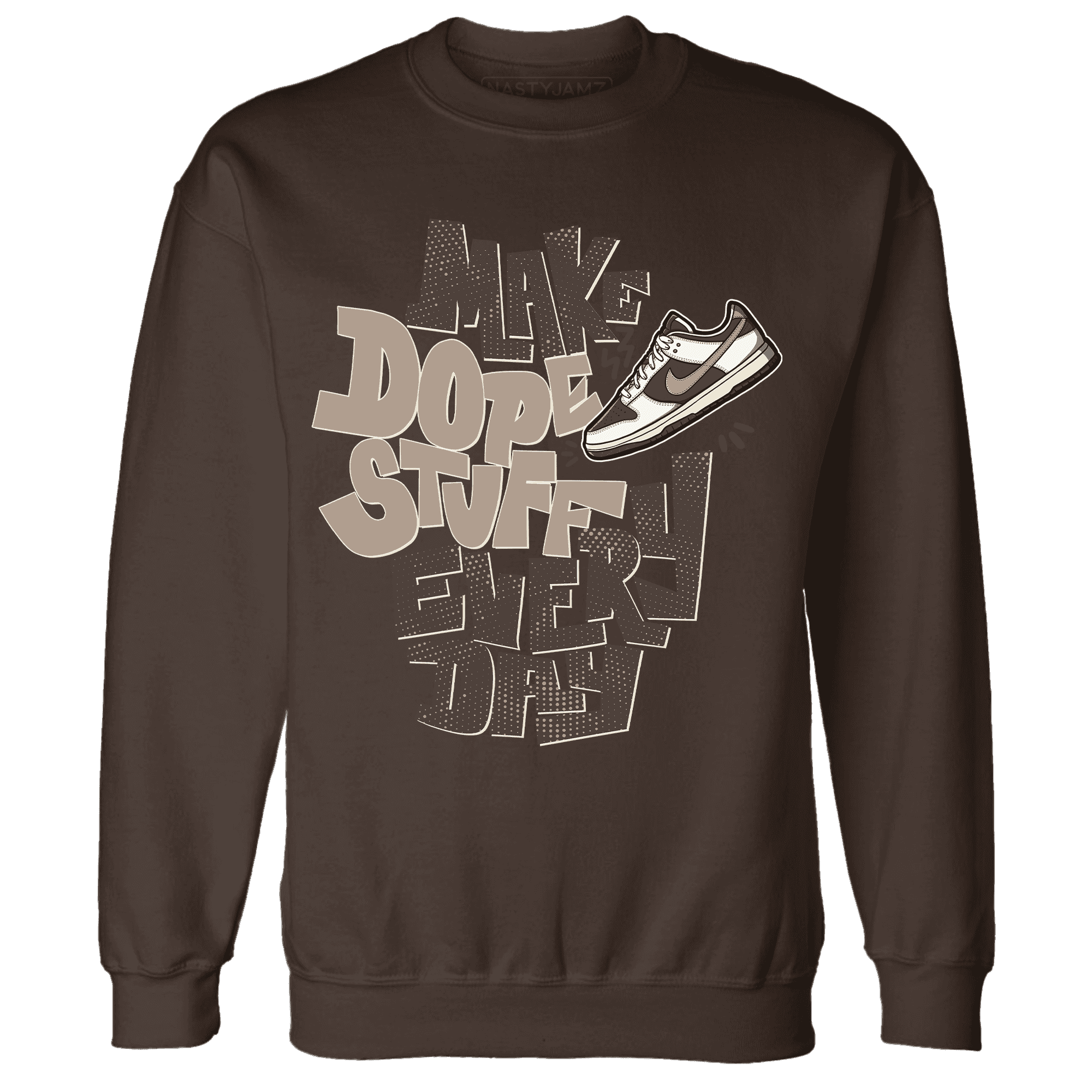 Dunk Low Baroque Brown Sweatshirt Match Dope Sneaker - NastyJamz