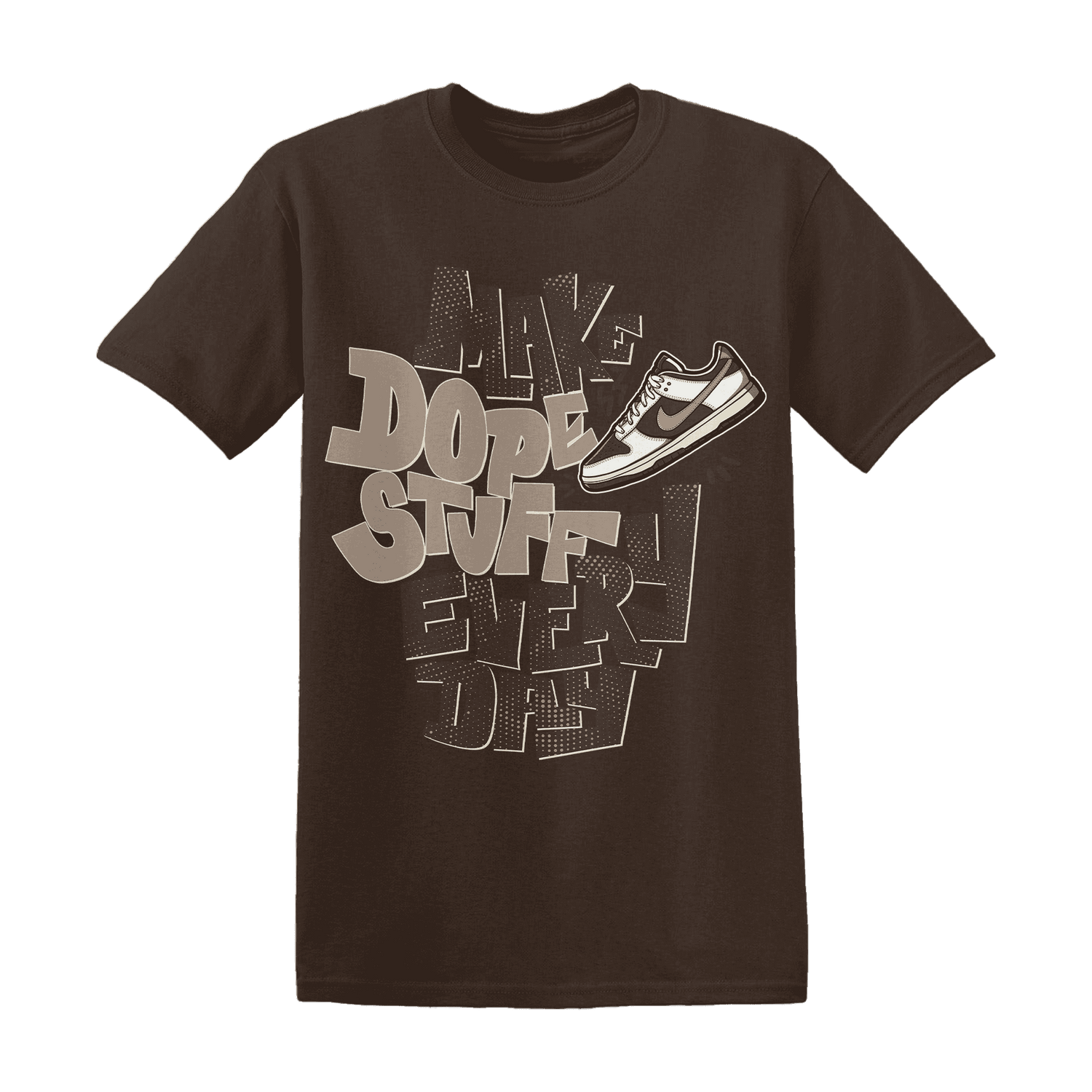 Dunk Low Baroque Brown T Shirt Match Dope Sneaker - NastyJamz