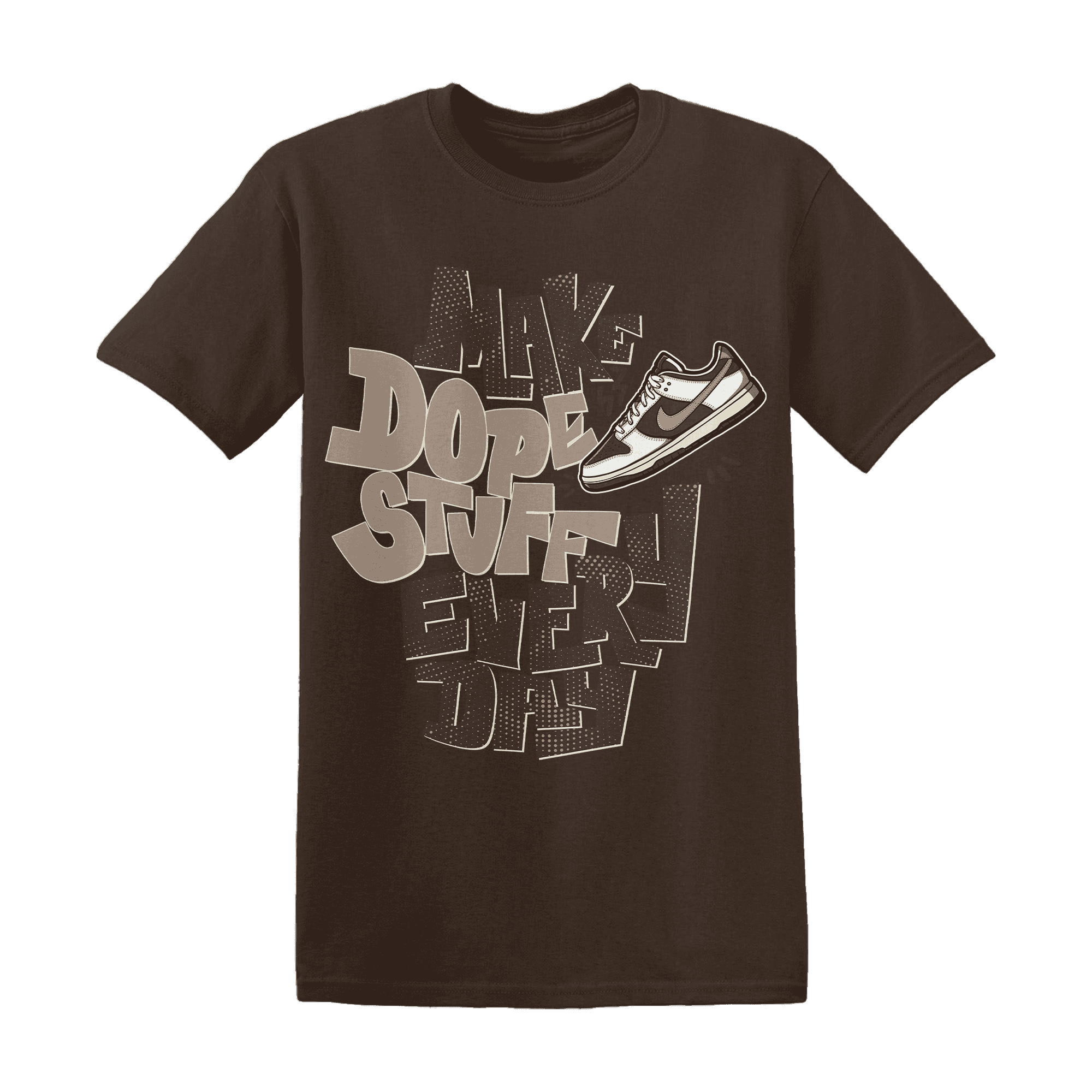 Dunk Low Baroque Brown T Shirt Match Dope Sneaker - NastyJamz