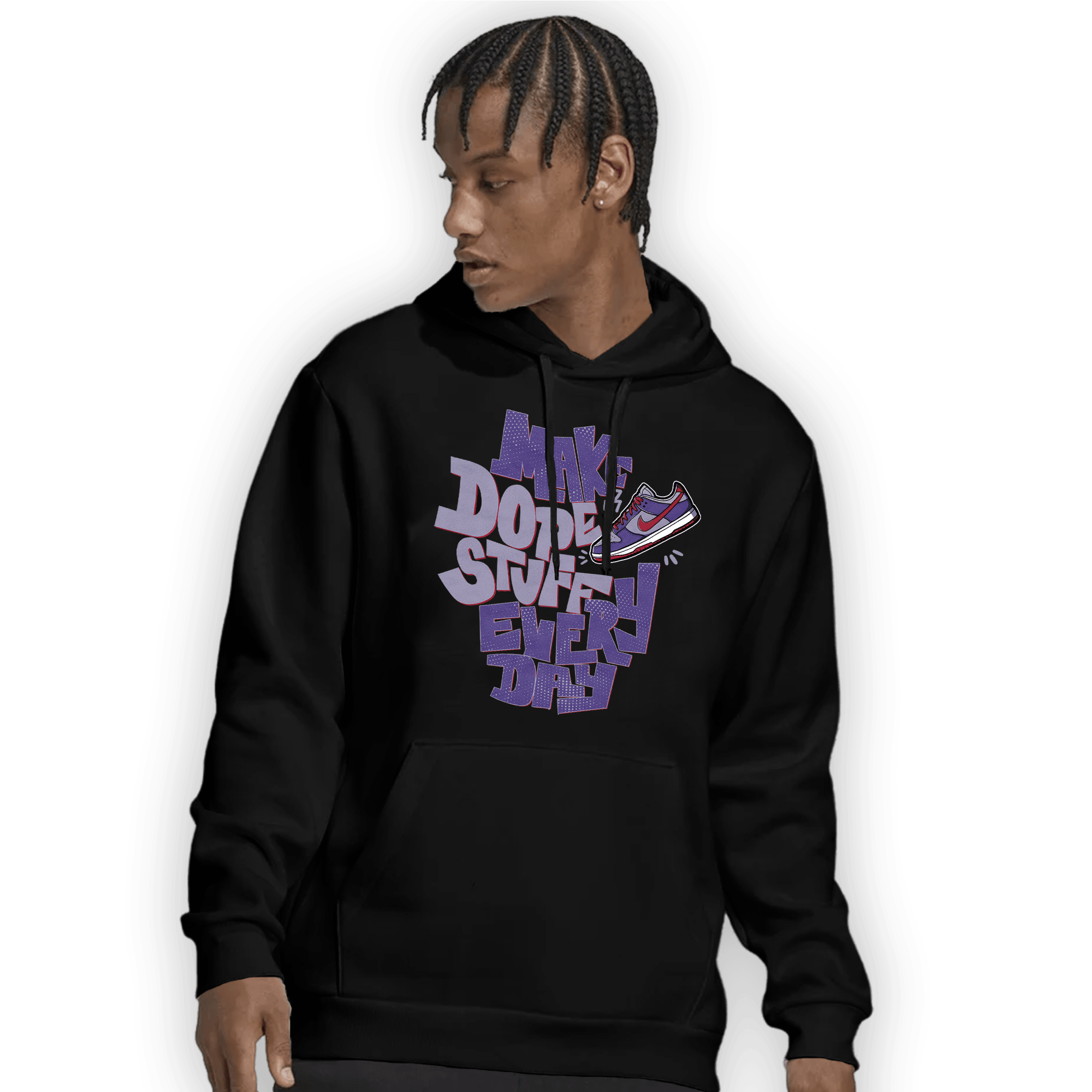 Dunk Low Plum Hoodie Match Dope Sneaker - NastyJamz