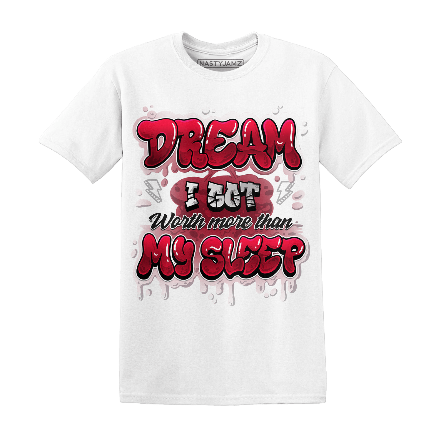 Retro Red Taxi 12s T Shirt Match Dream Over Rest - NastyJamz