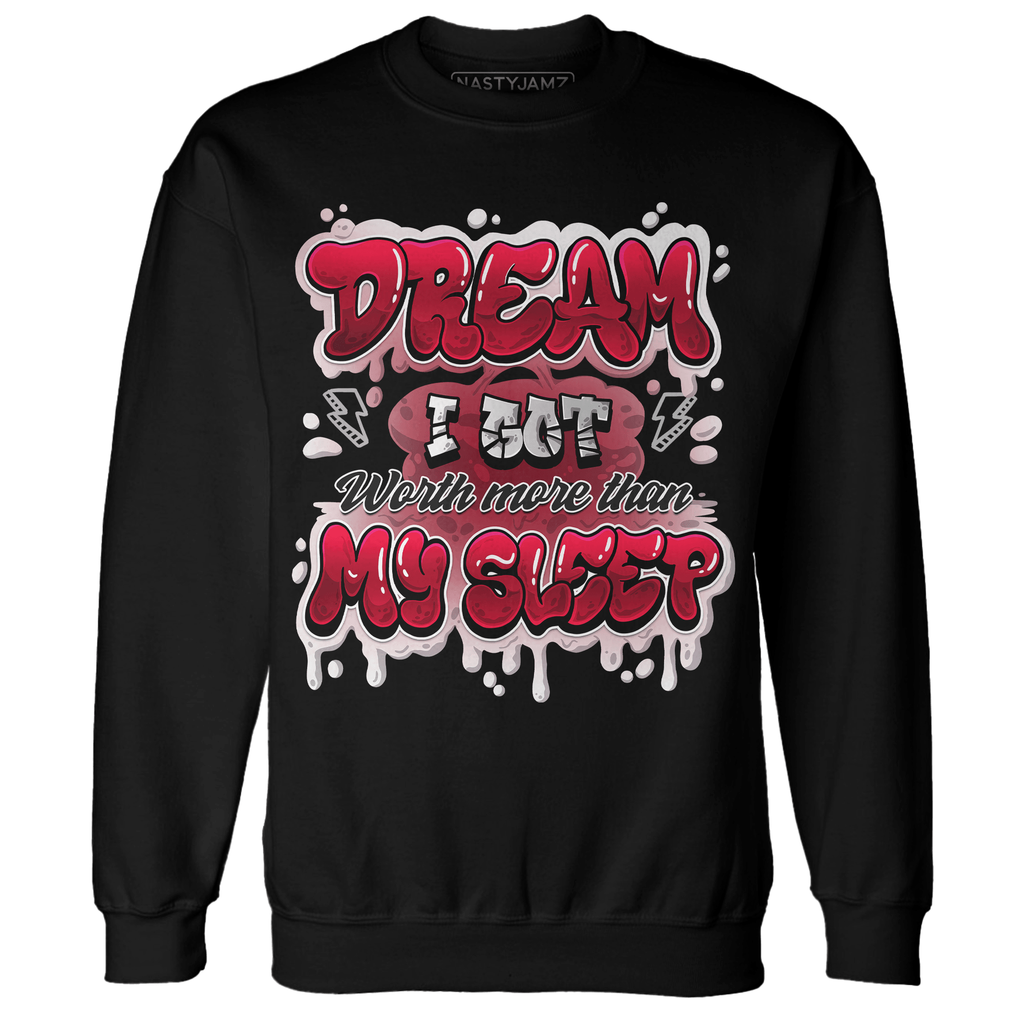 Retro Red Taxi 12s Sweatshirt Match Dream Over Rest - NastyJamz