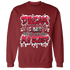 Retro Red Taxi 12s Sweatshirt Match Dream Over Rest - NastyJamz
