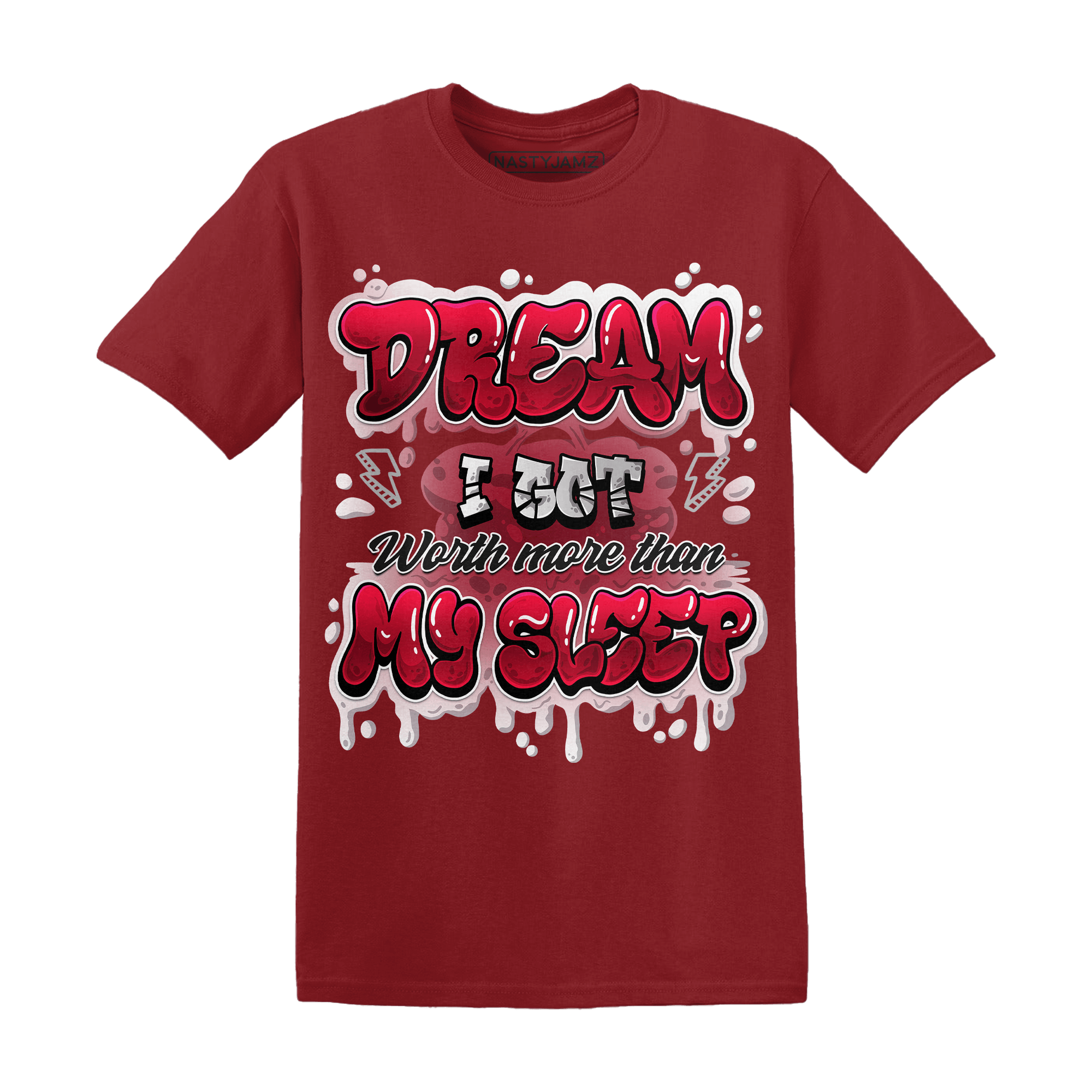 Retro Red Taxi 12s T Shirt Match Dream Over Rest - NastyJamz