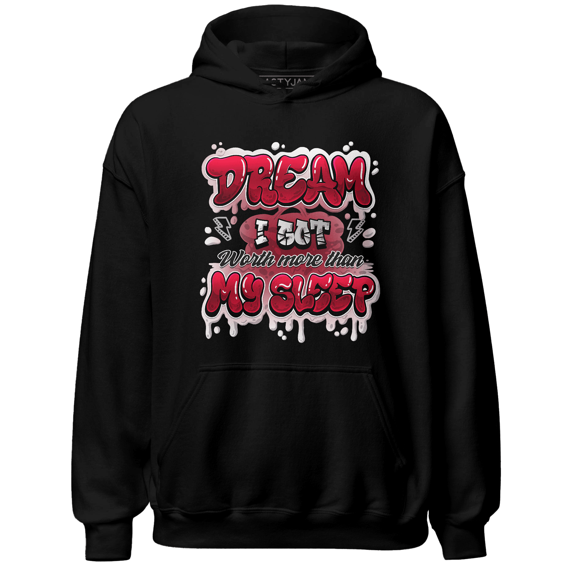 Retro Red Taxi 12s Hoodie Match Dream Over Rest - NastyJamz
