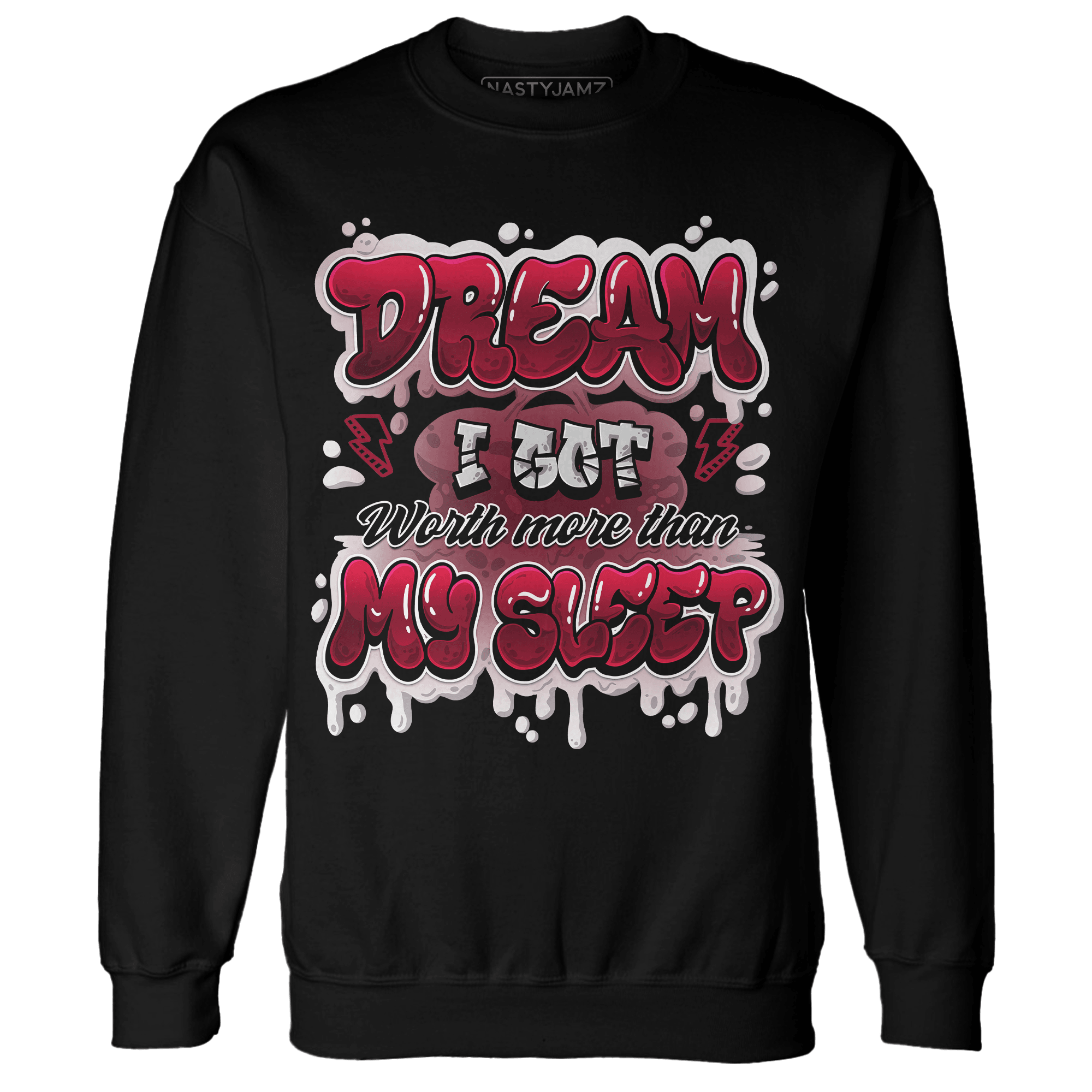 High White Team Red 1s Sweatshirt Match Dream Over Rest - NastyJamz