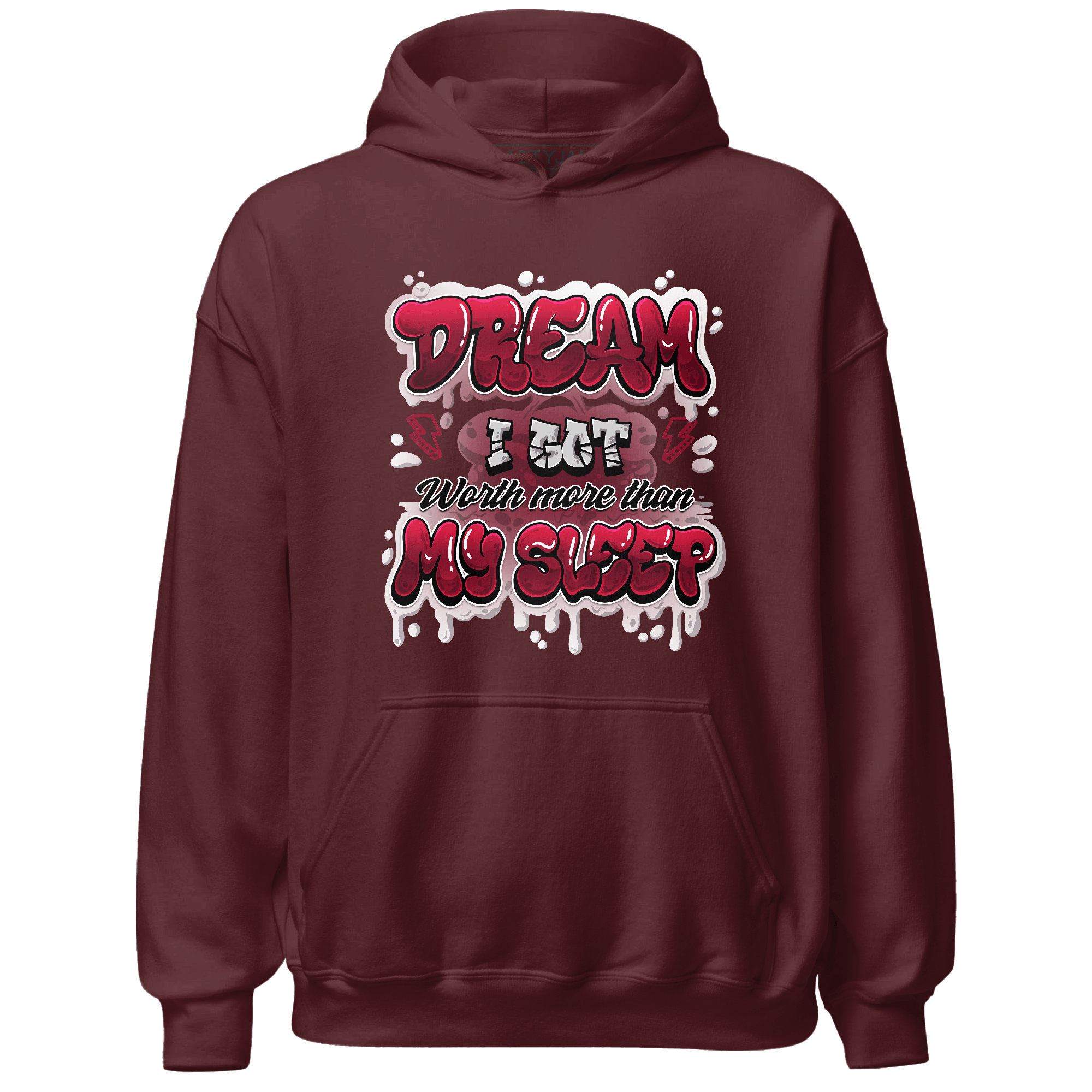 High White Team Red 1s Hoodie Match Dream Over Rest - NastyJamz