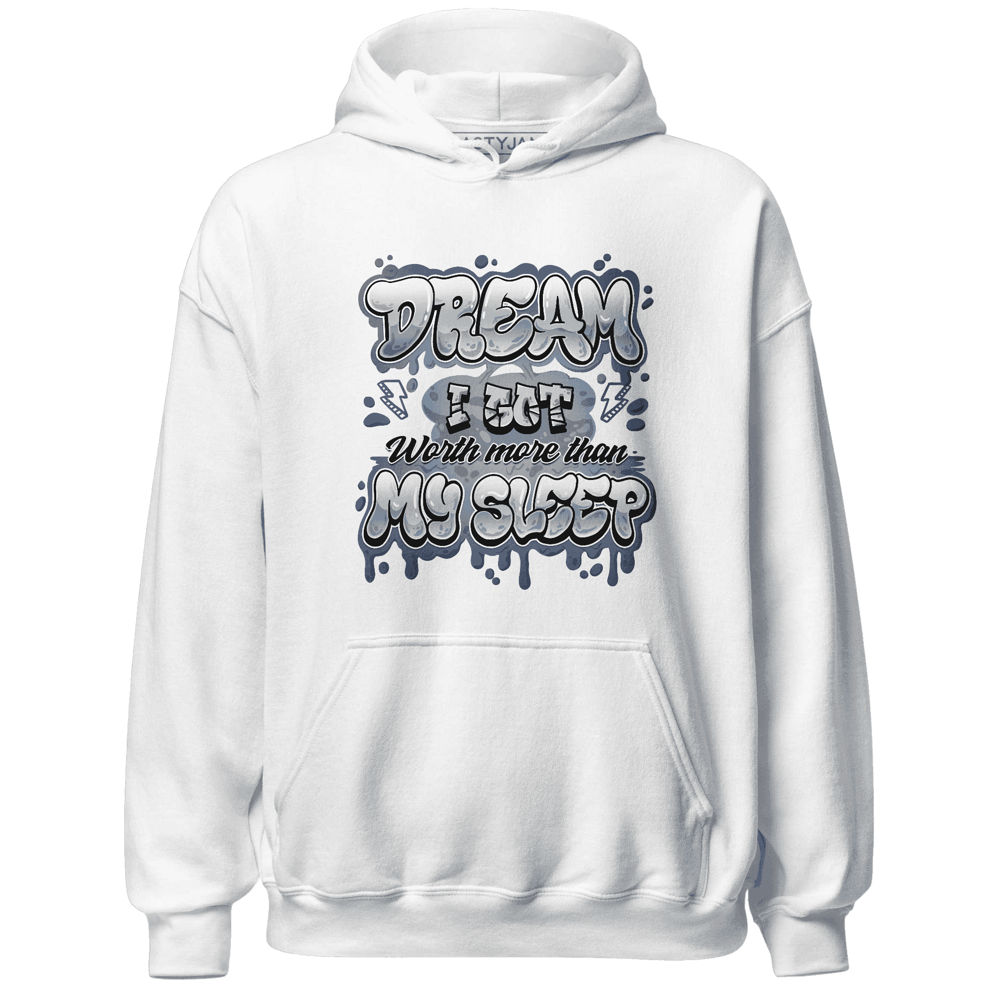 Mid Diffused Blue Grey 1s Hoodie Match Dream Over Rest - NastyJamz