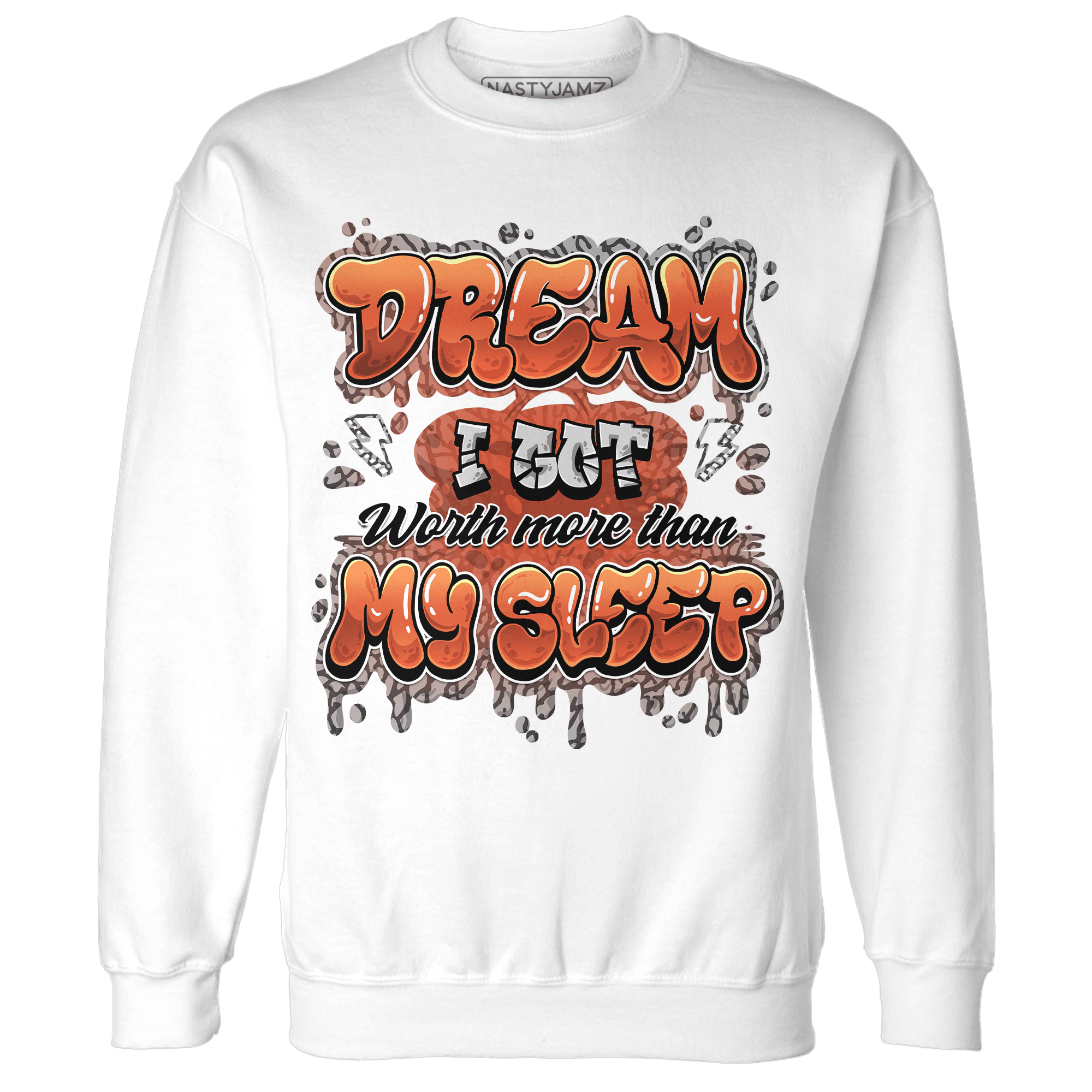 Georgia Peach 3s Sweatshirt Match Dream Over Rest - NastyJamz