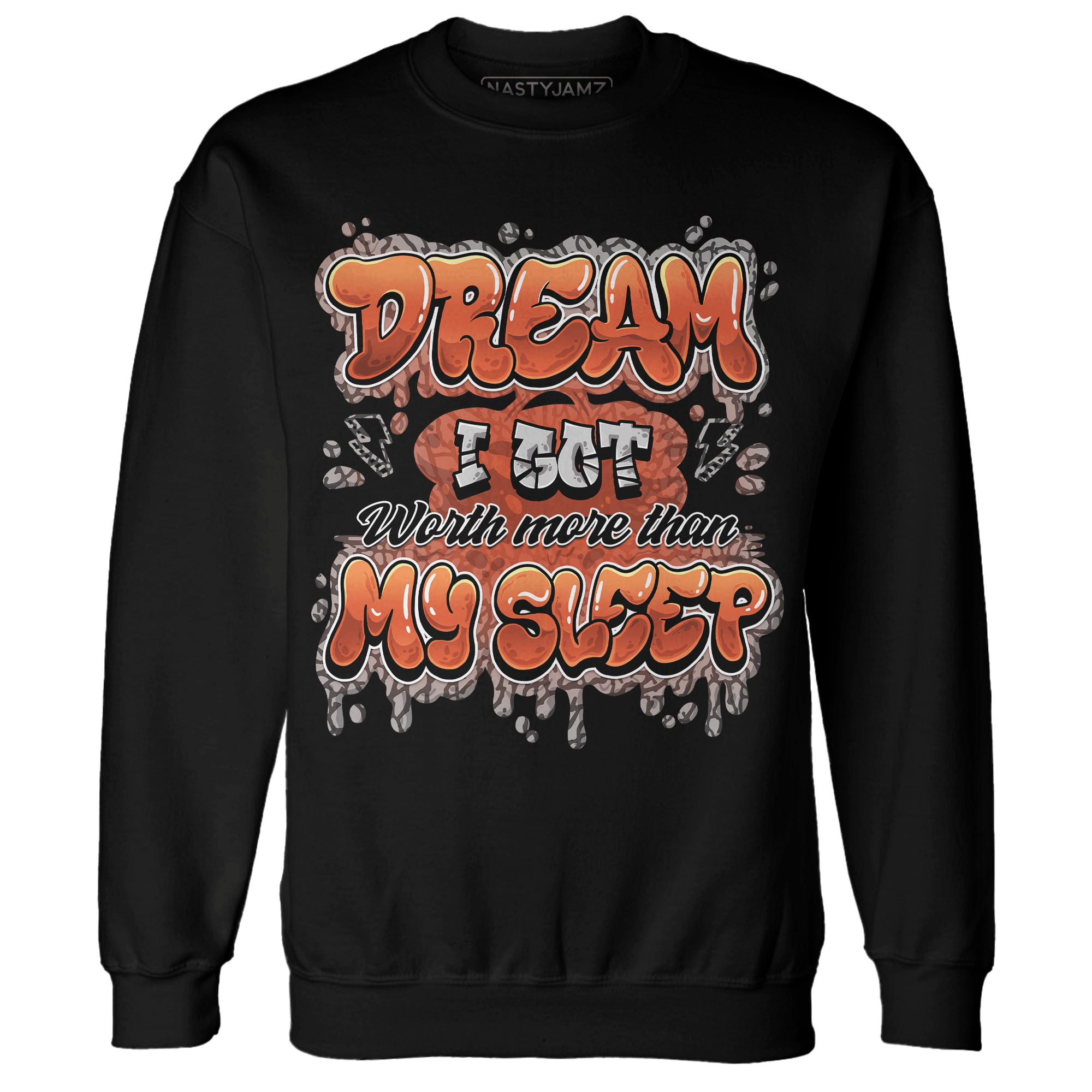 Georgia Peach 3s Sweatshirt Match Dream Over Rest - NastyJamz