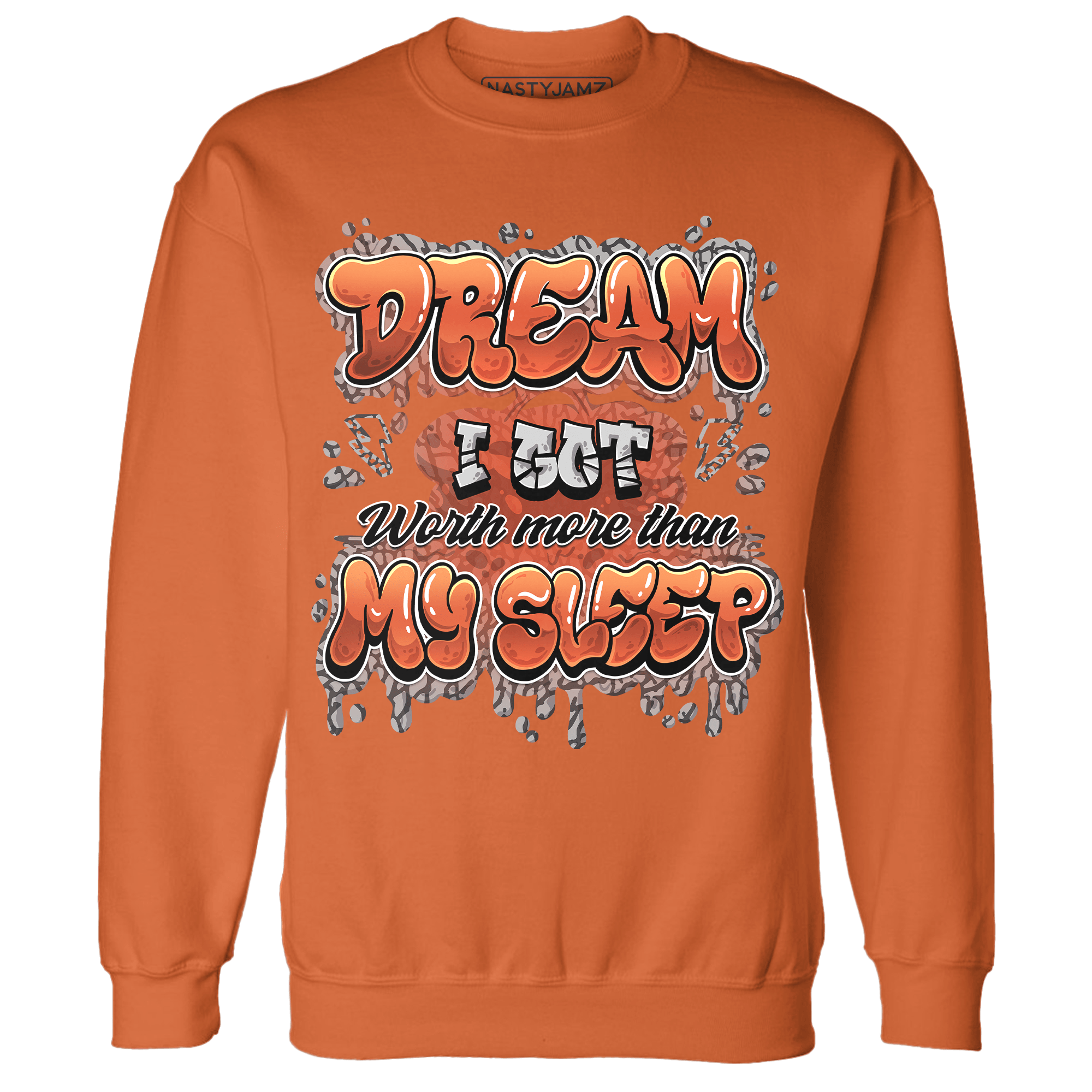 Georgia Peach 3s Sweatshirt Match Dream Over Rest - NastyJamz