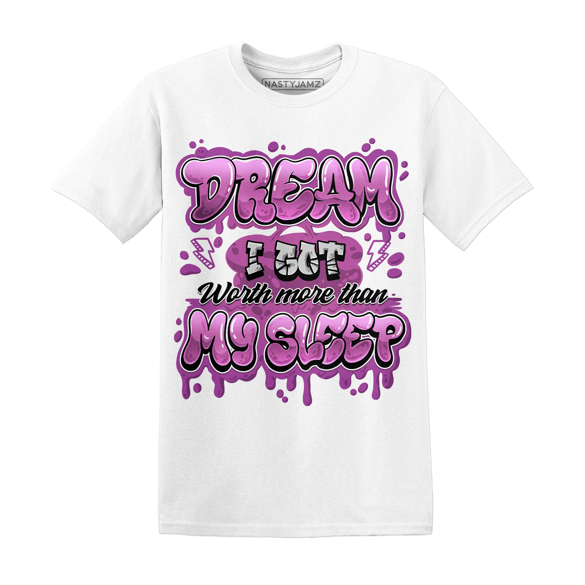 GS Hyper Violet 4s T Shirt Match Dream Over Rest - NastyJamz