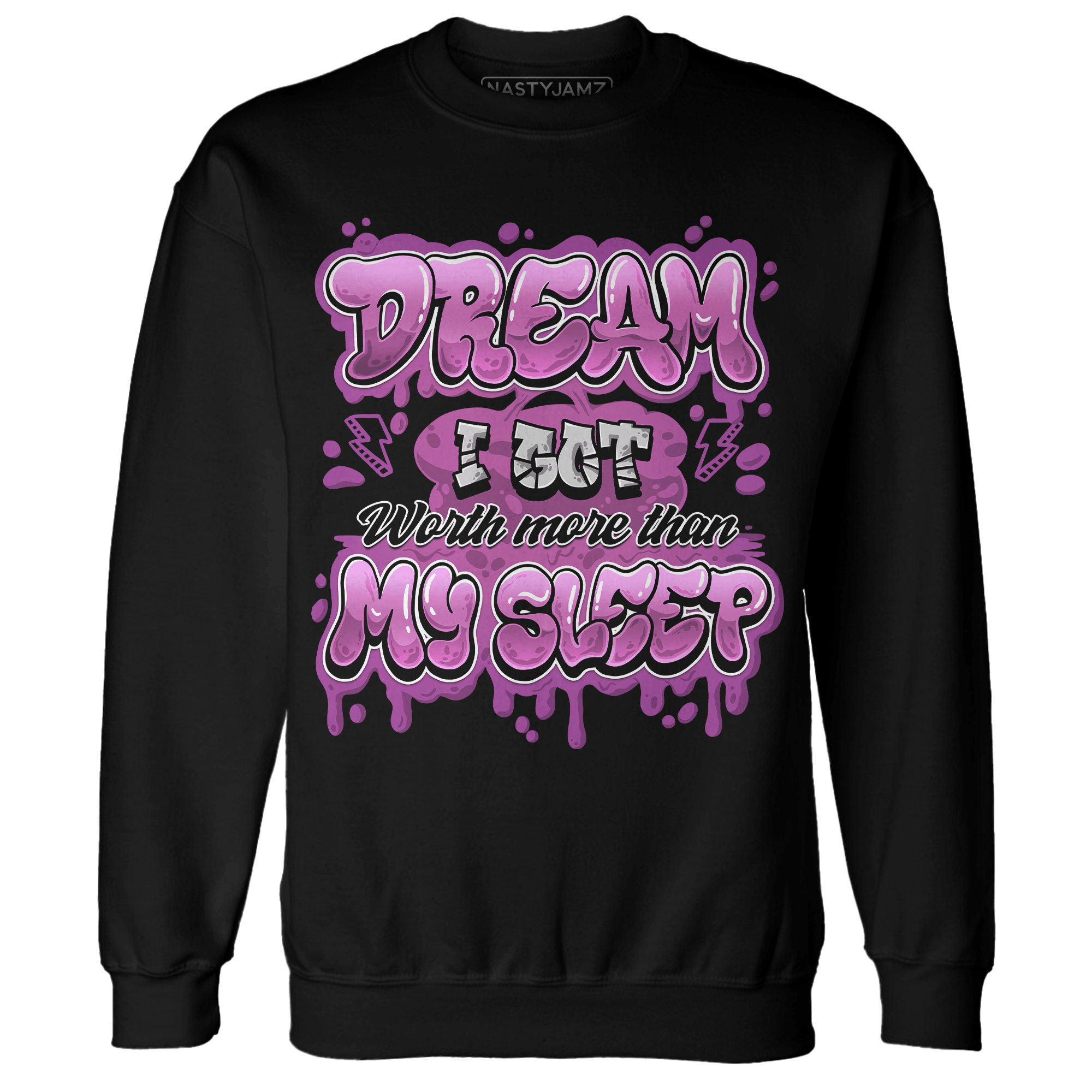 GS Hyper Violet 4s Sweatshirt Match Dream Over Rest - NastyJamz