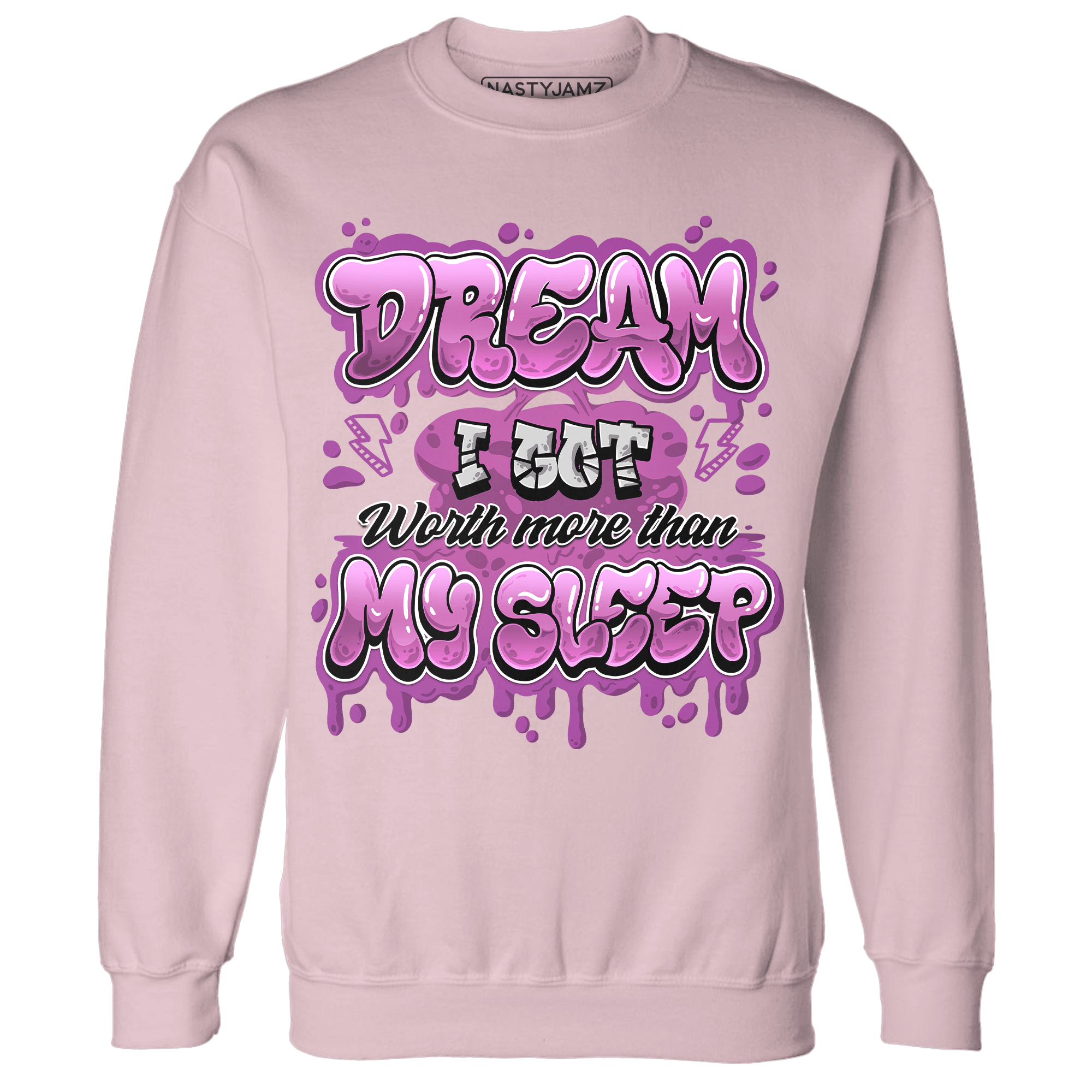 GS Hyper Violet 4s Sweatshirt Match Dream Over Rest - NastyJamz