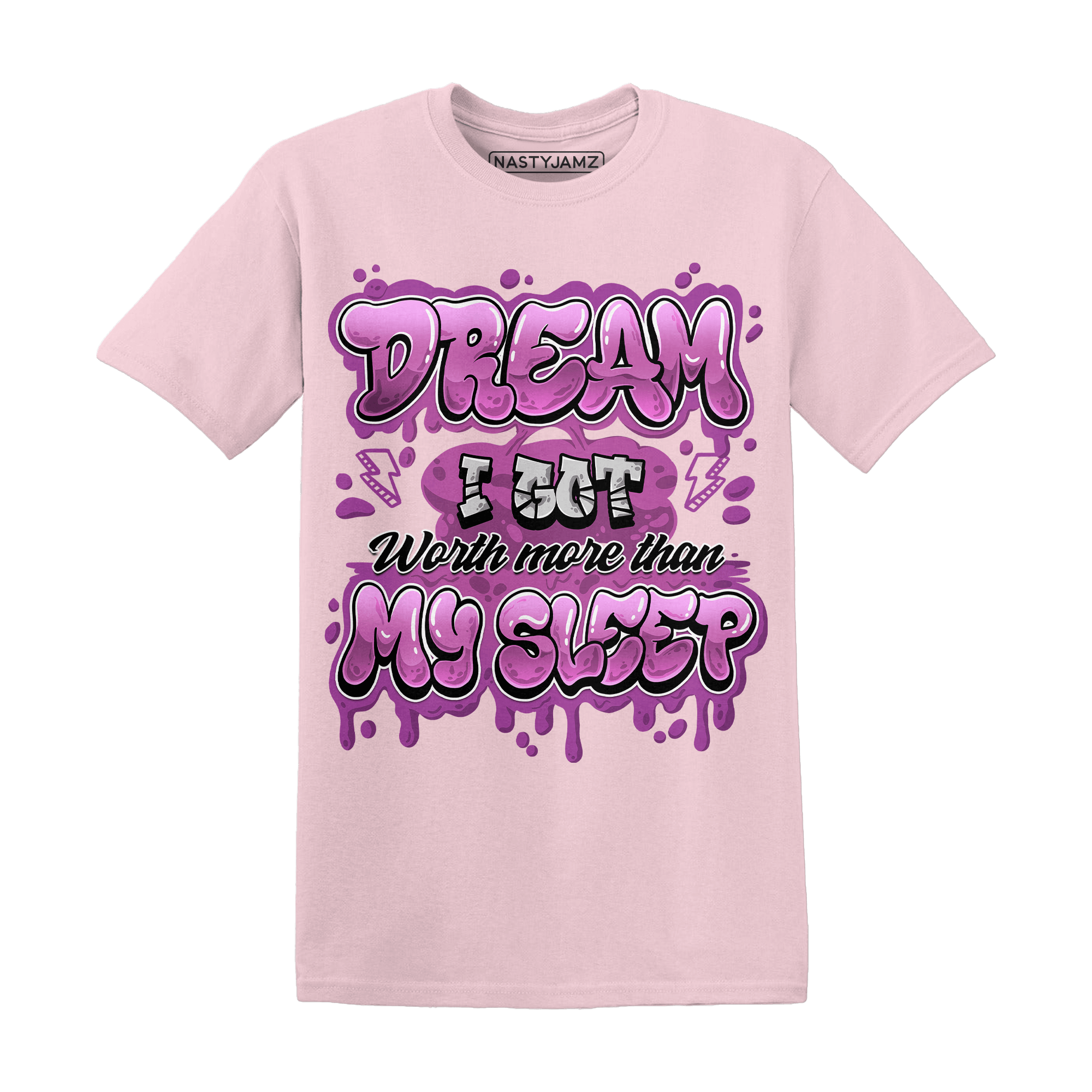 GS Hyper Violet 4s T Shirt Match Dream Over Rest - NastyJamz