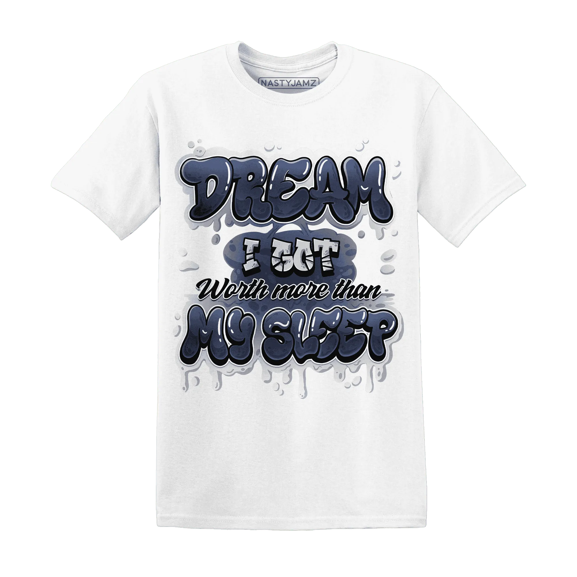 White-Navy-6s-T-Shirt-Match-Dream-Over-Rest