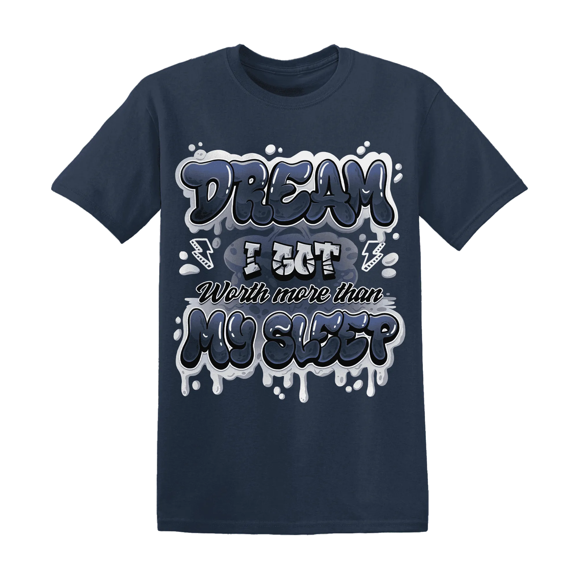 White-Navy-6s-T-Shirt-Match-Dream-Over-Rest