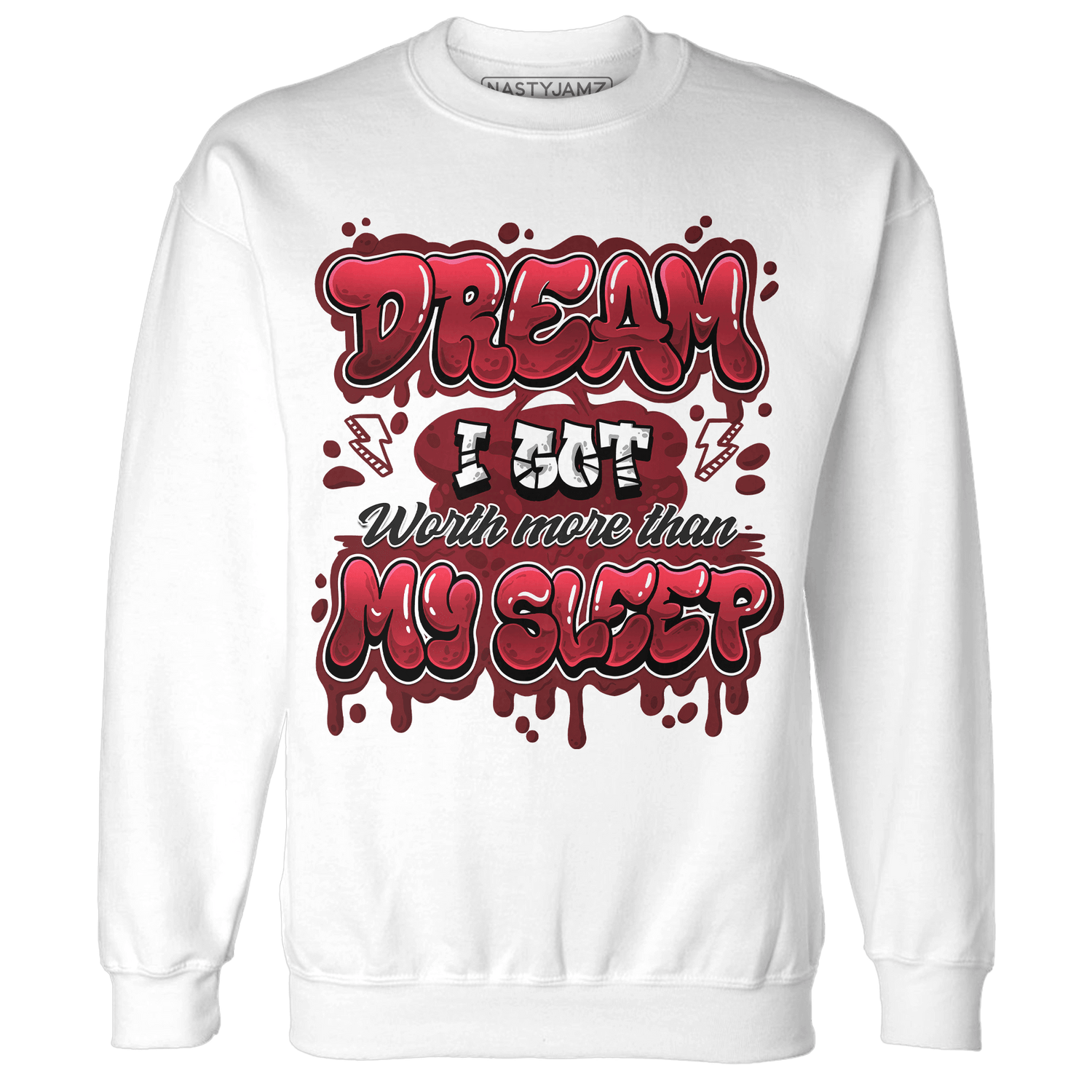 Cherry 12s Sweatshirt Match Dream Over Rest - NastyJamz