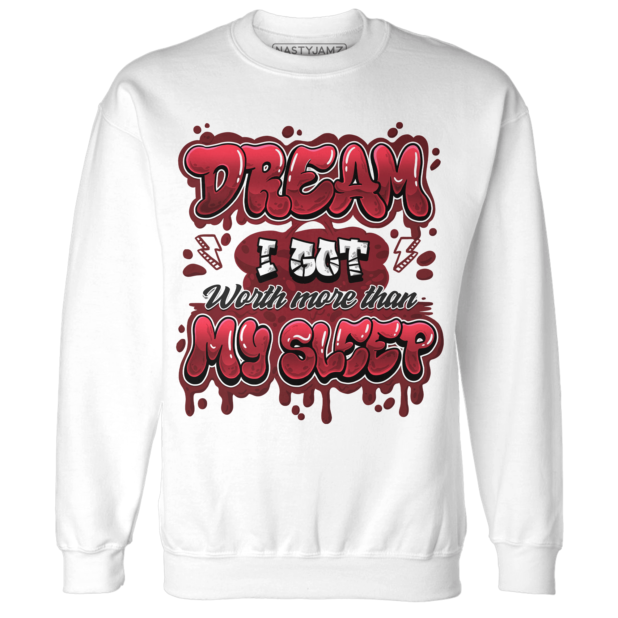 Cherry 12s Sweatshirt Match Dream Over Rest - NastyJamz