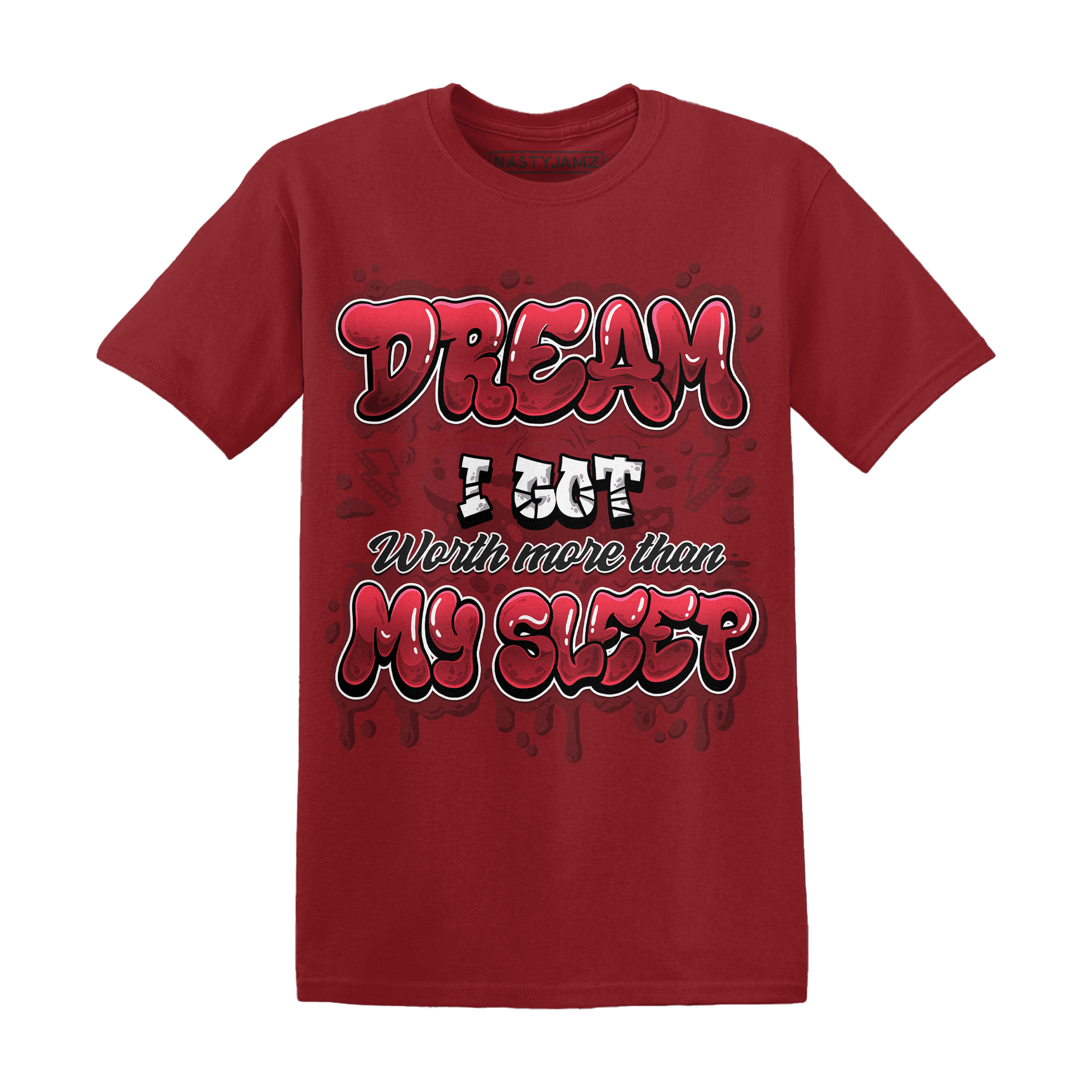 Cherry 12s T Shirt Match Dream Over Rest - NastyJamz