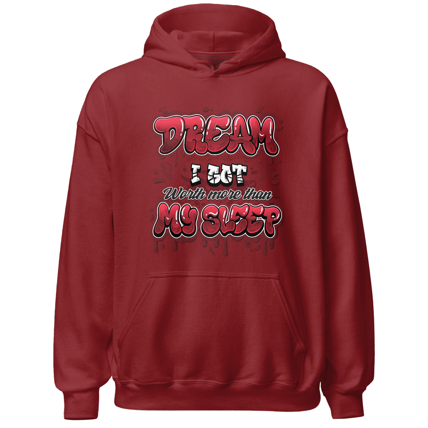 Cherry 12s Hoodie Match Dream Over Rest - NastyJamz