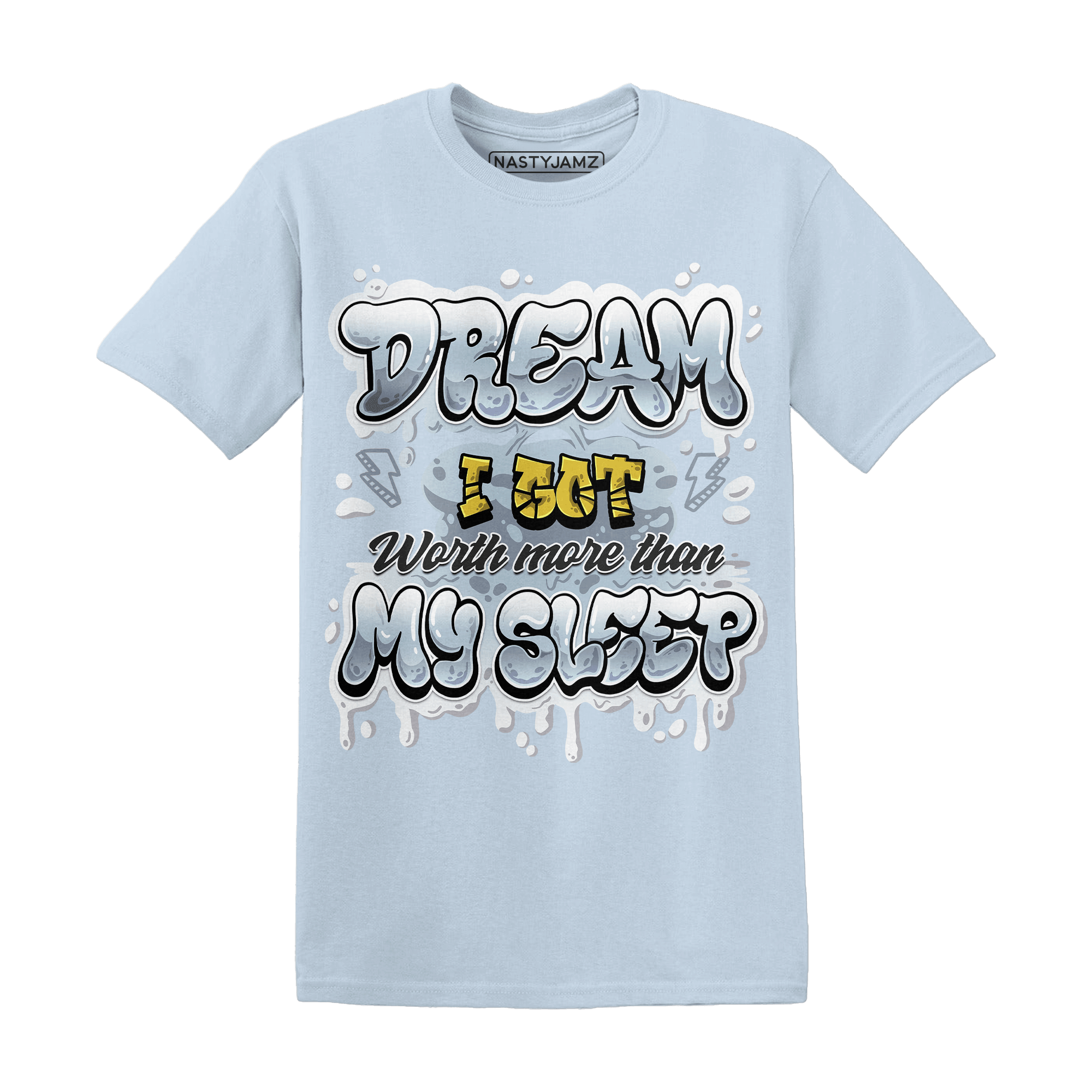 Blue Grey 13s T Shirt Match Dream Over Rest - NastyJamz