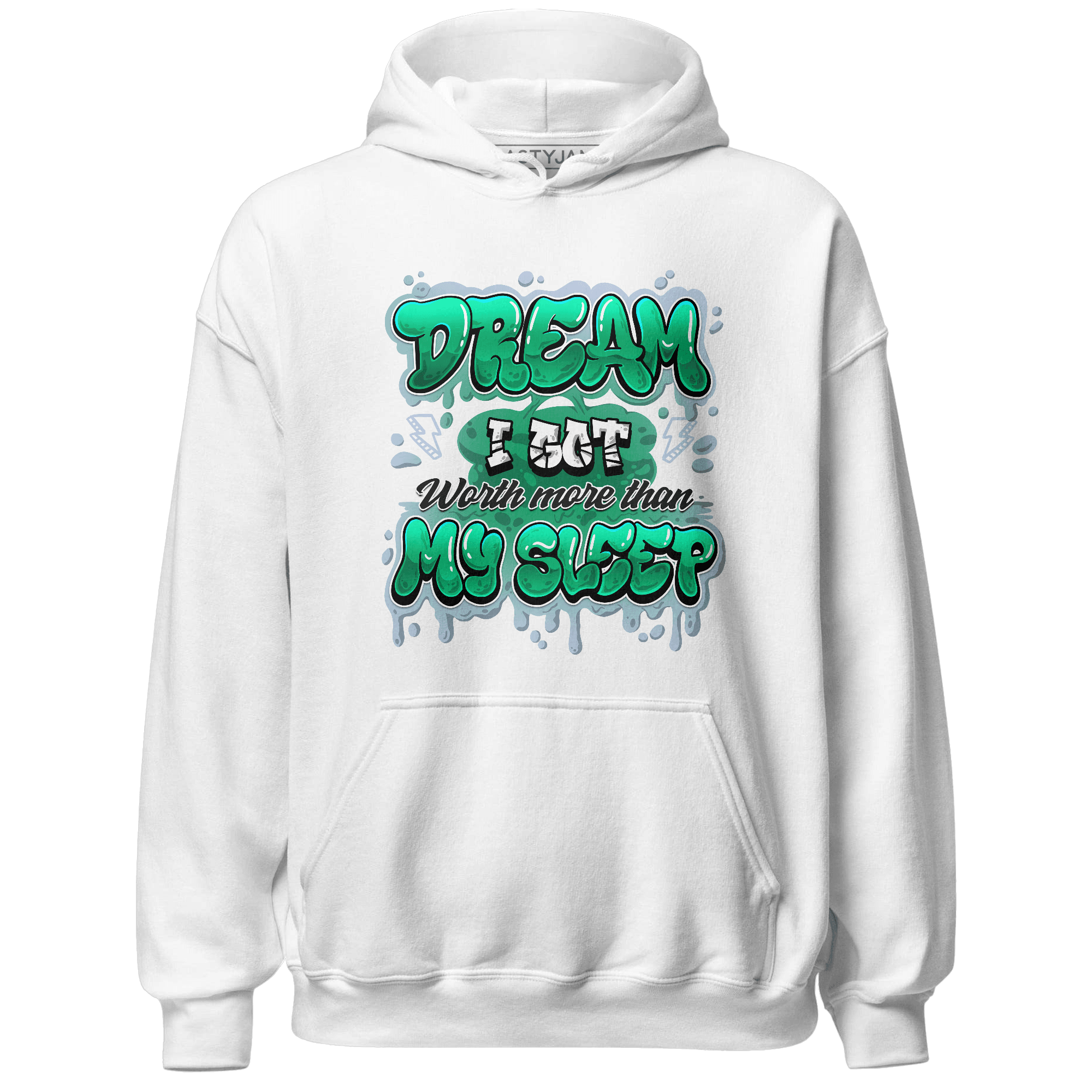 Lucky Green 5s Hoodie Match Dream Over Rest - NastyJamz