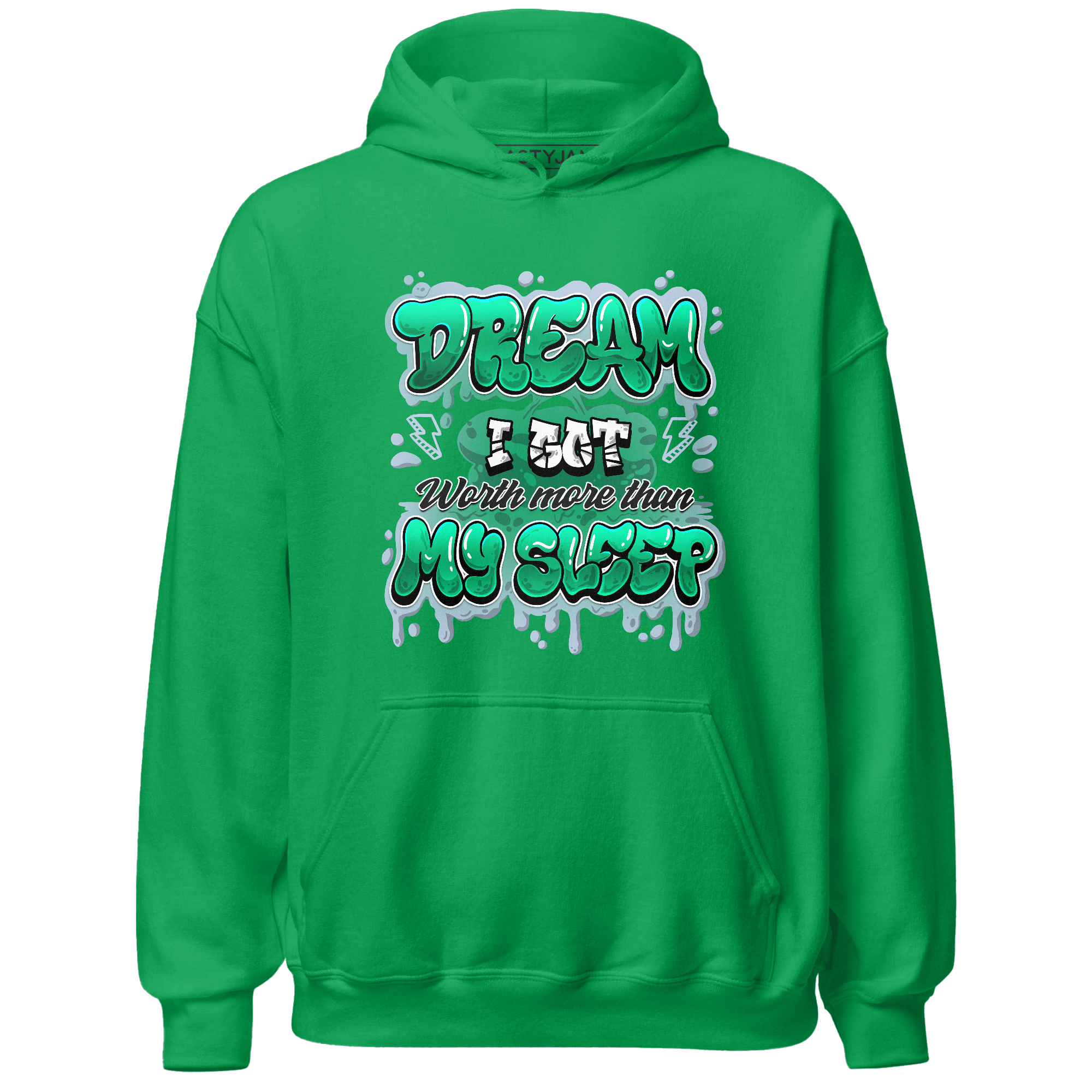 Lucky Green 5s Hoodie Match Dream Over Rest - NastyJamz