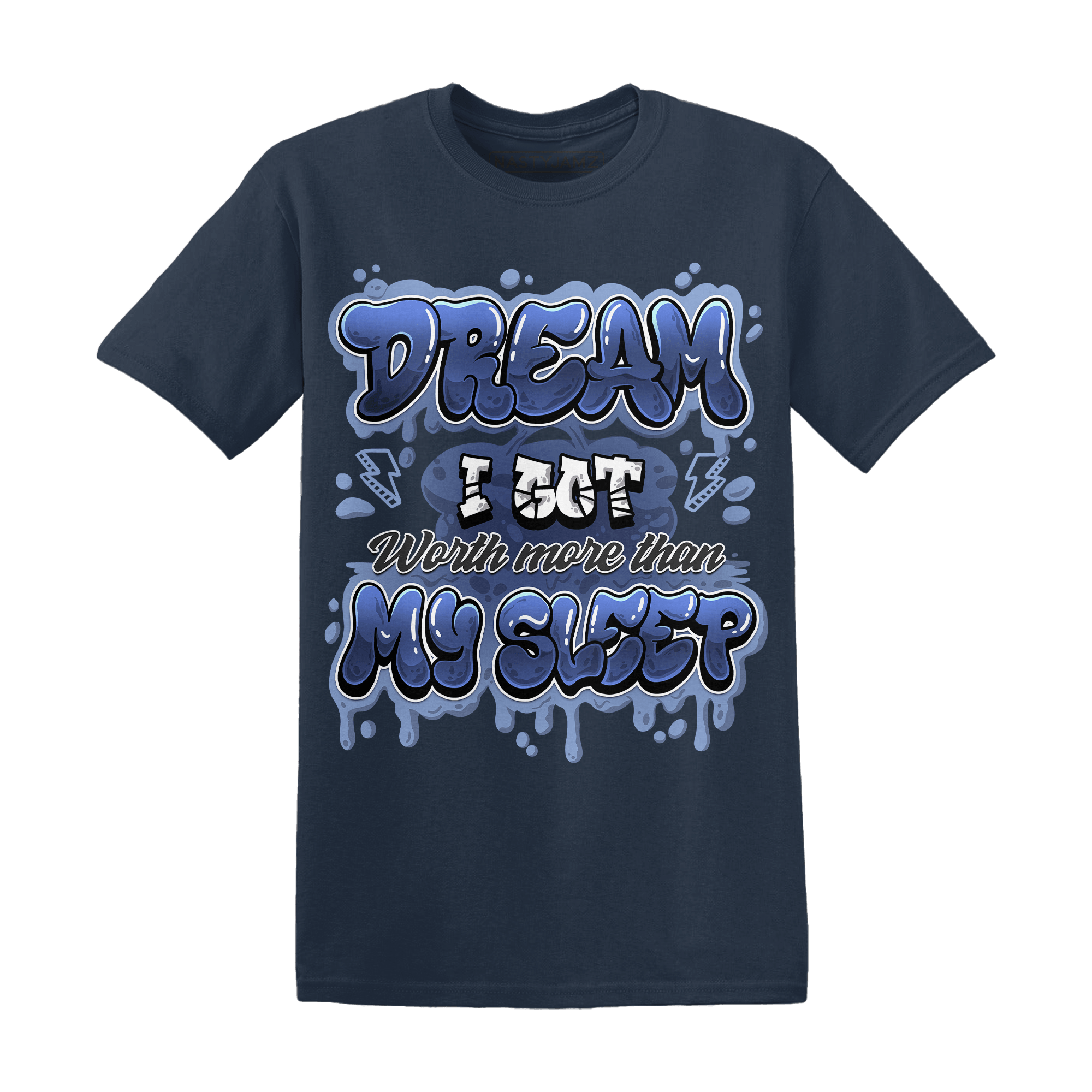 Midnight Navy 5s T Shirt Match Dream Over Rest - NastyJamz