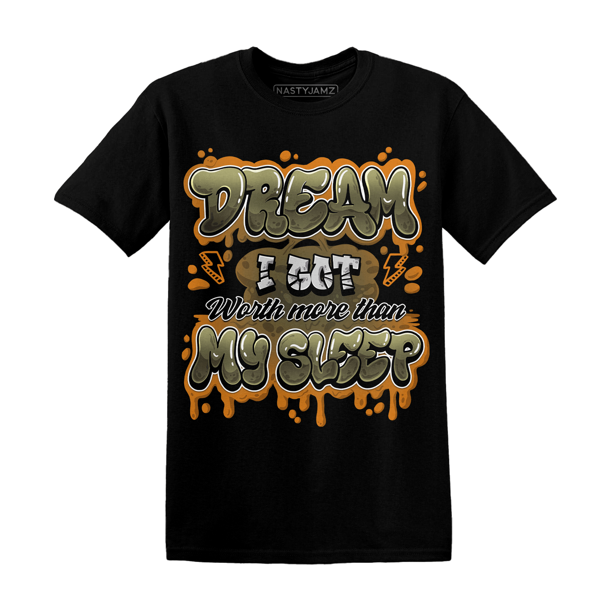 Olive 5s T Shirt Match Dream Over Rest - NastyJamz