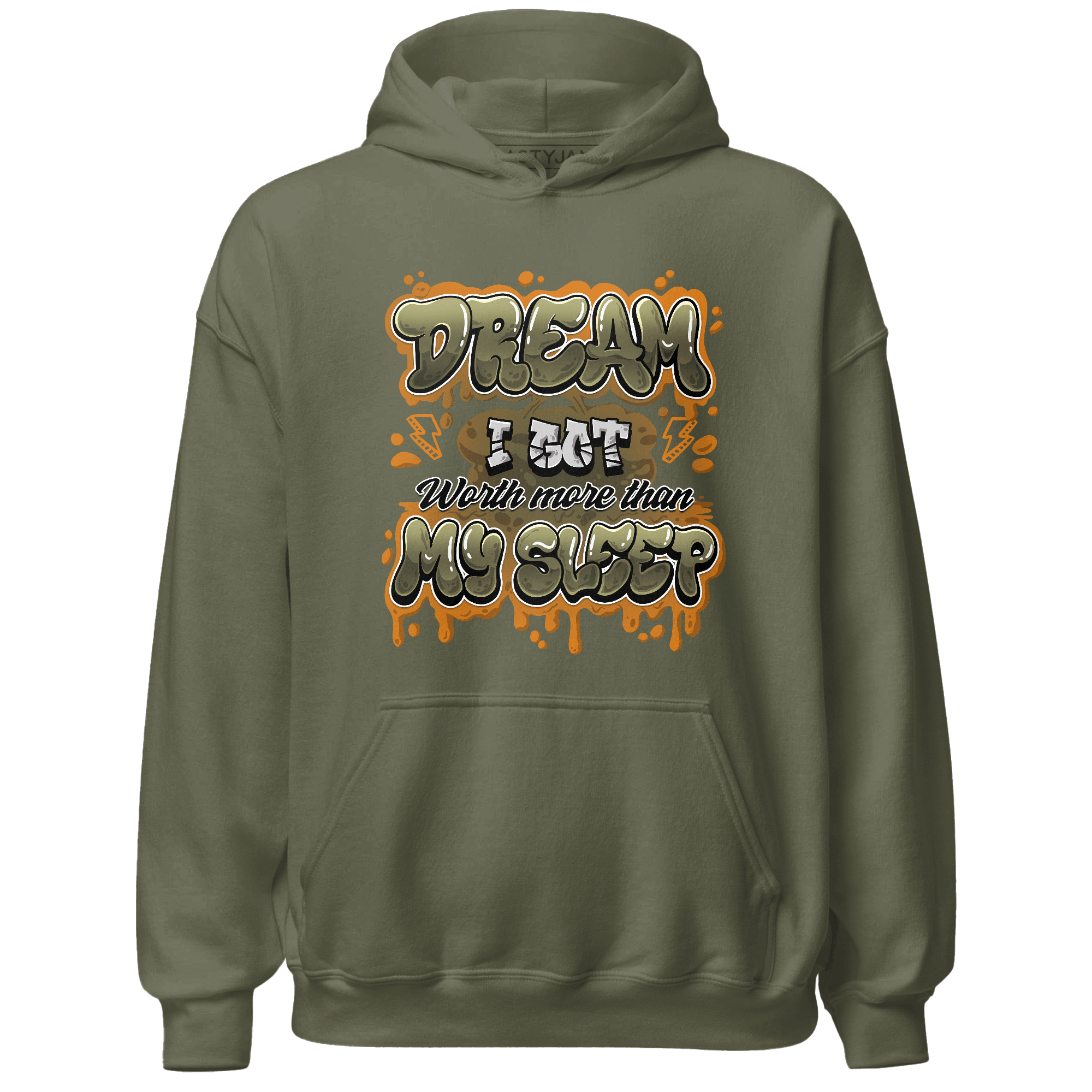 Olive 5s Hoodie Match Dream Over Rest - NastyJamz