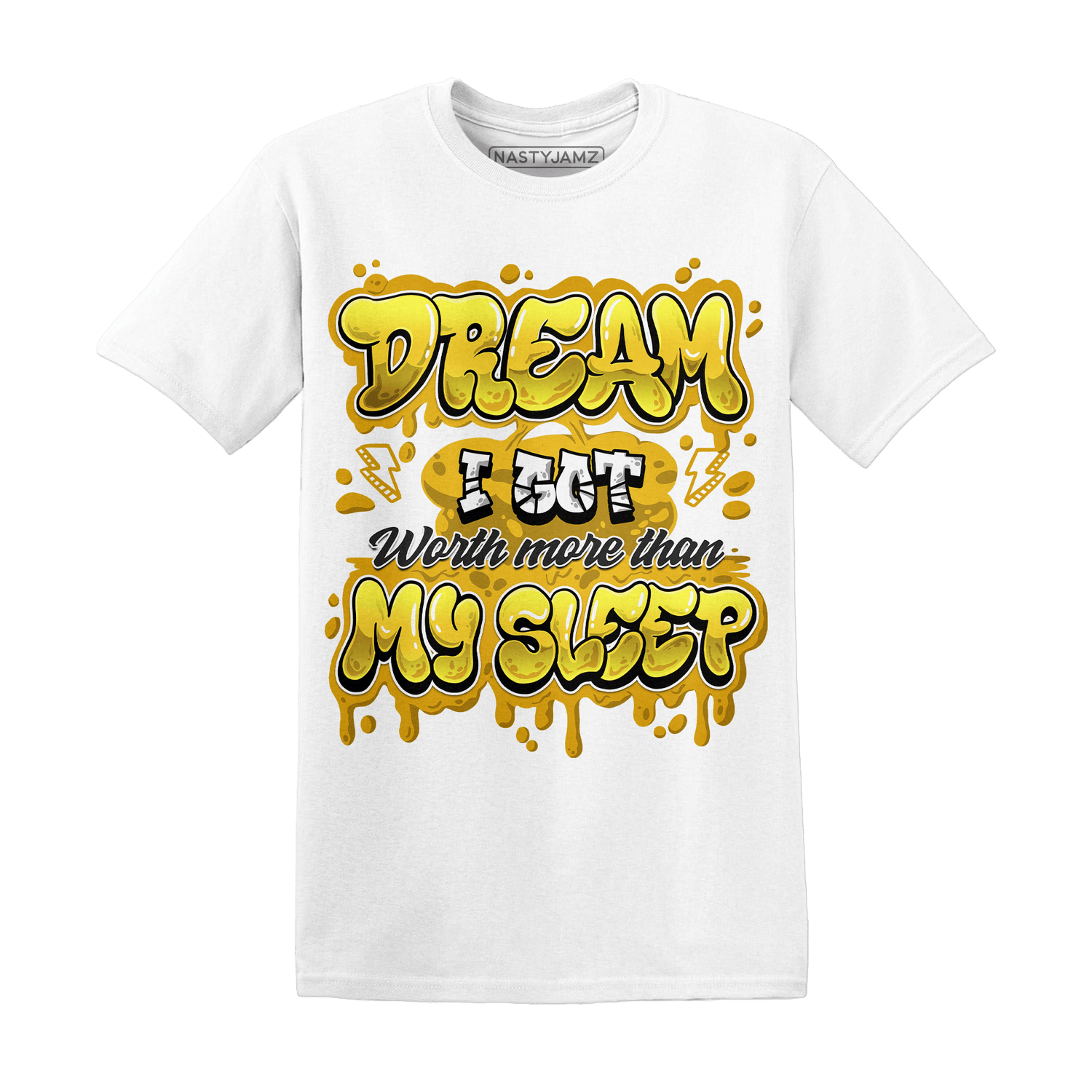 Yellow Ochre 6s T Shirt Match Dream Over Rest - NastyJamz