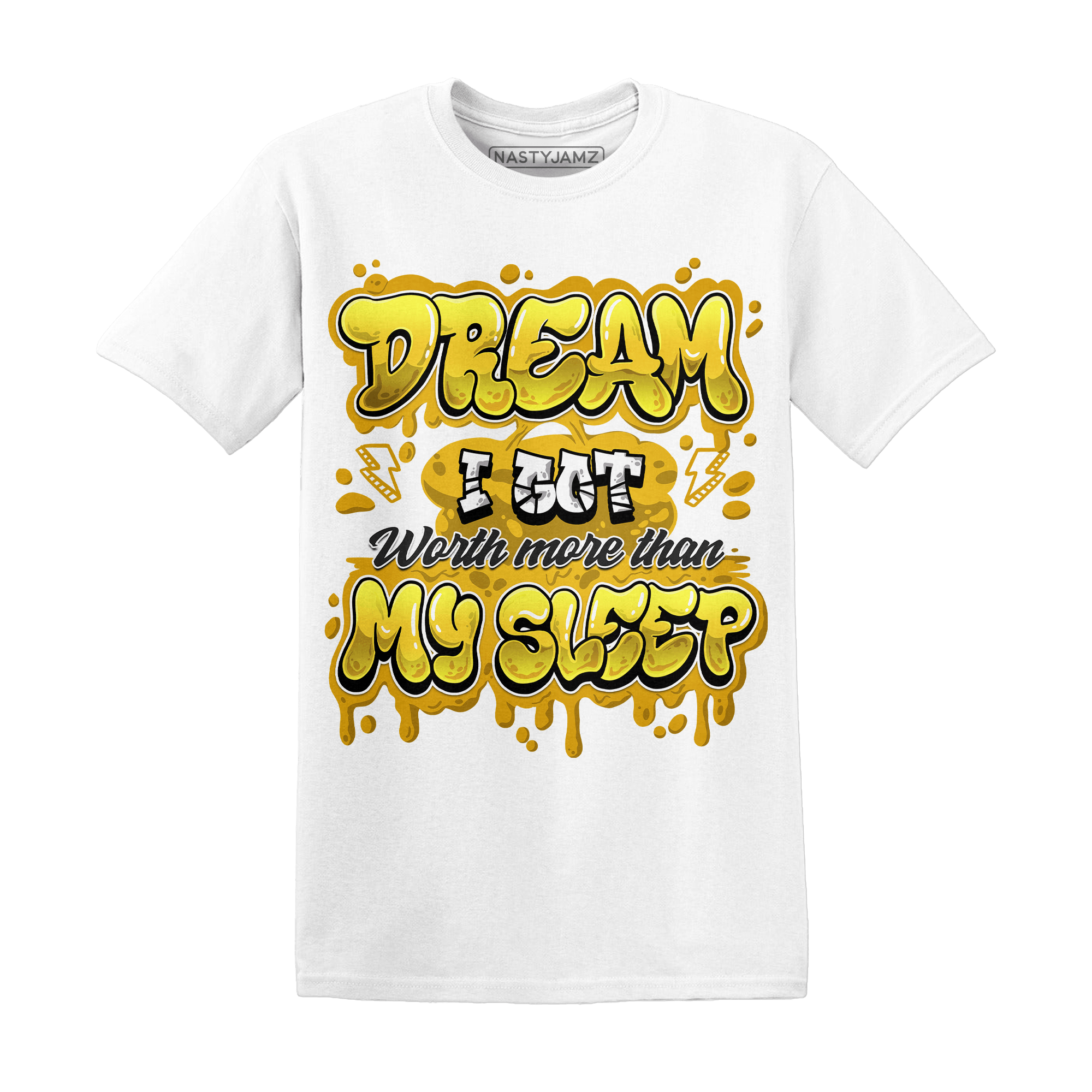 Yellow Ochre 6s T Shirt Match Dream Over Rest - NastyJamz