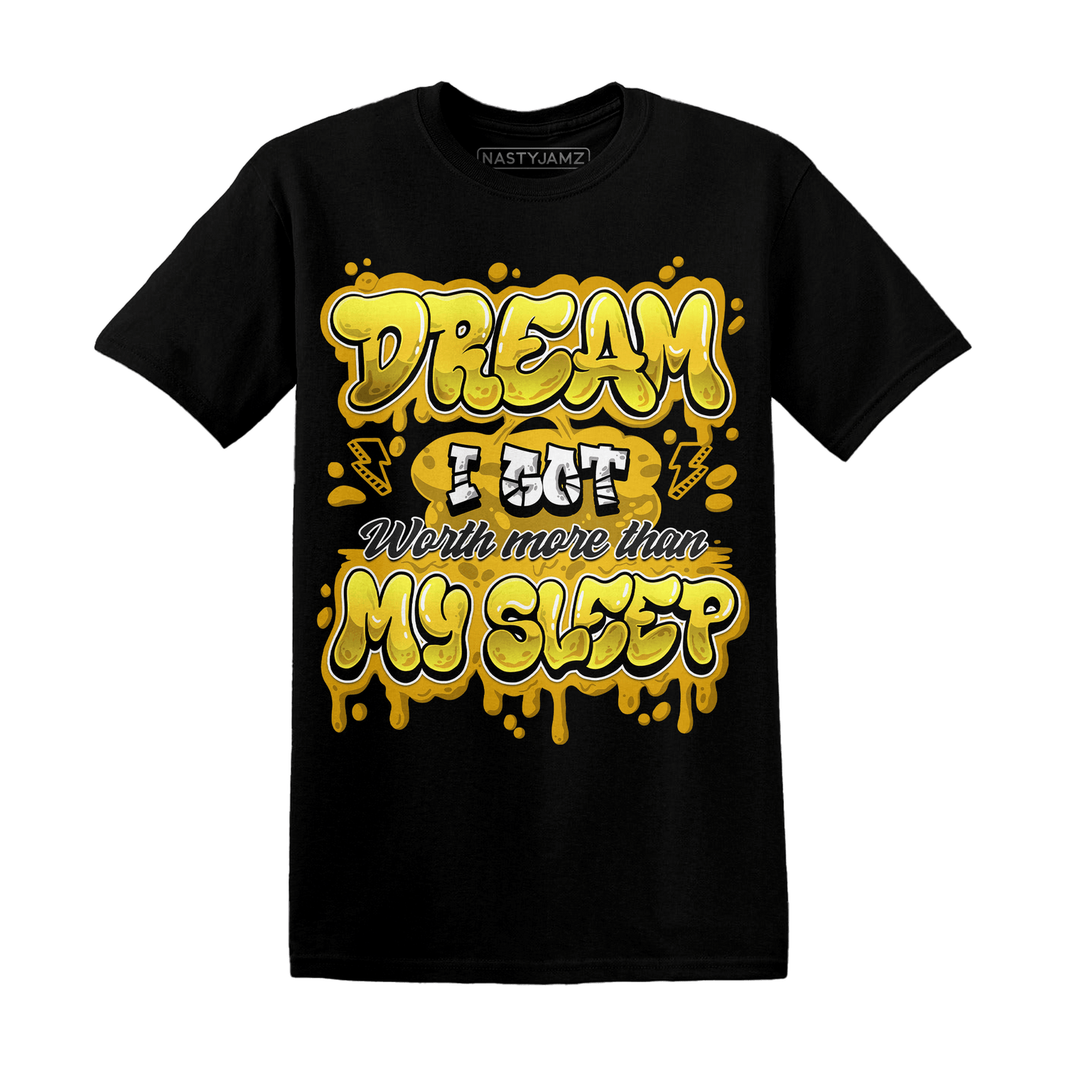 Yellow Ochre 6s T Shirt Match Dream Over Rest - NastyJamz