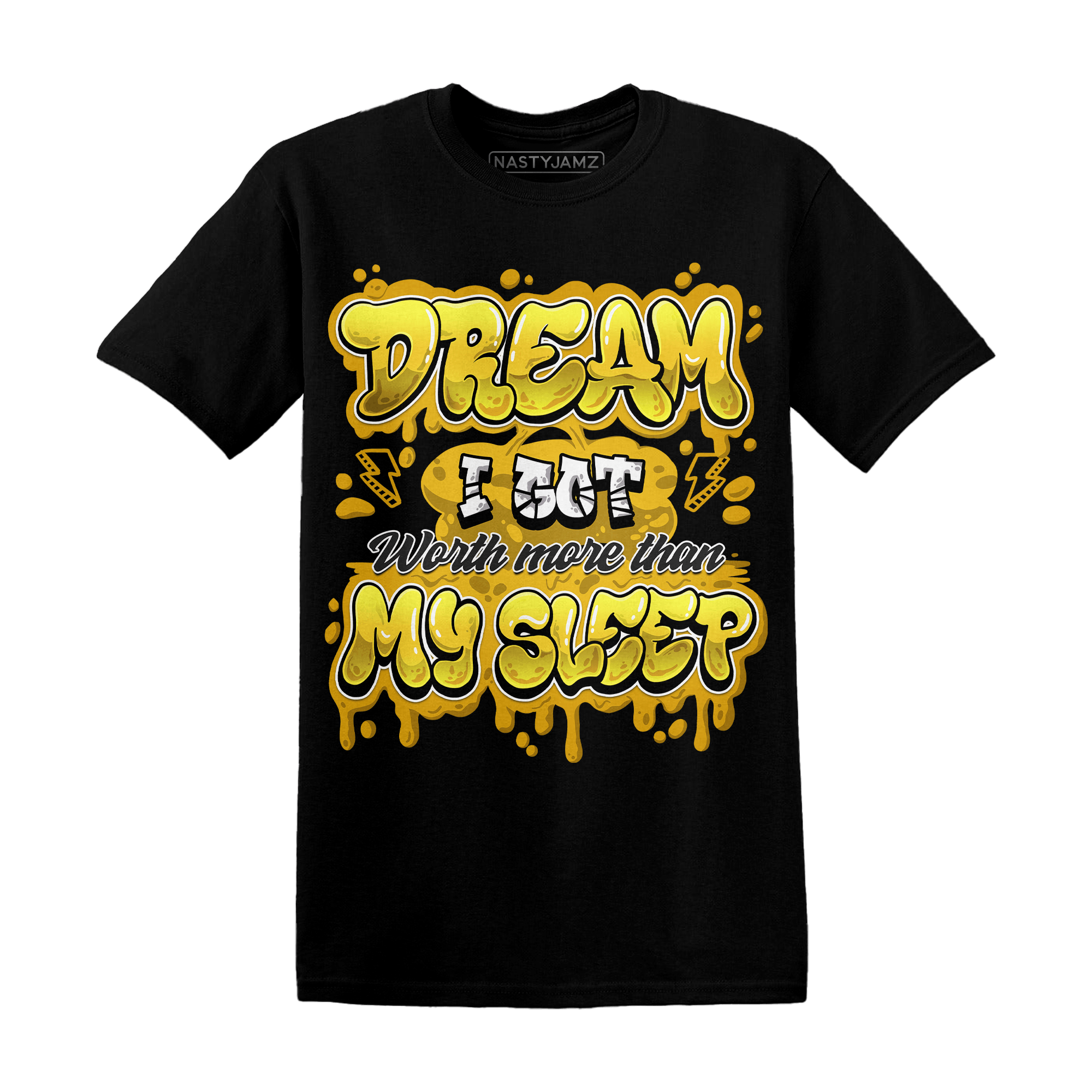 Yellow Ochre 6s T Shirt Match Dream Over Rest - NastyJamz