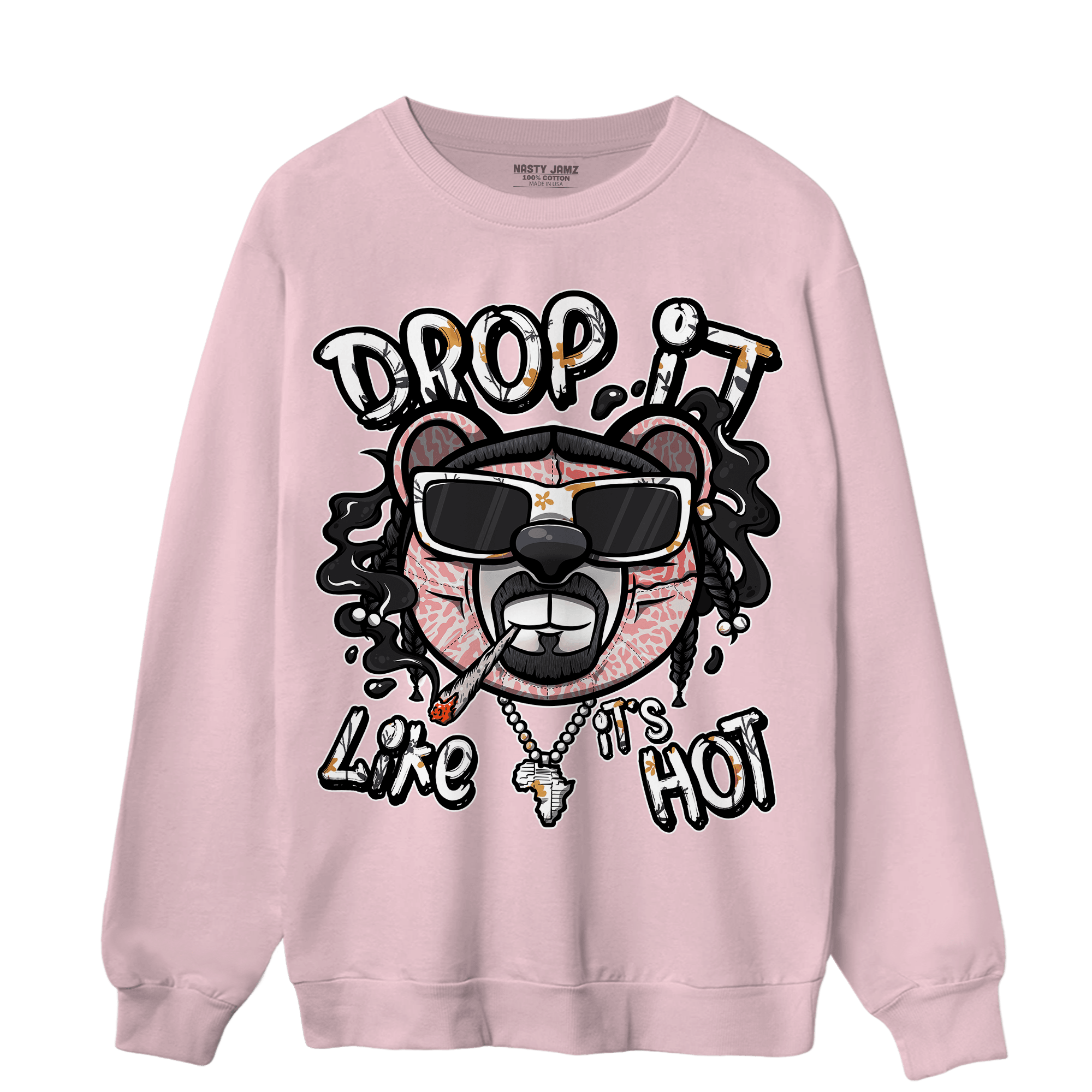 Red Stardust 3s Sweatshirt Match Drop It BER - NastyJamz