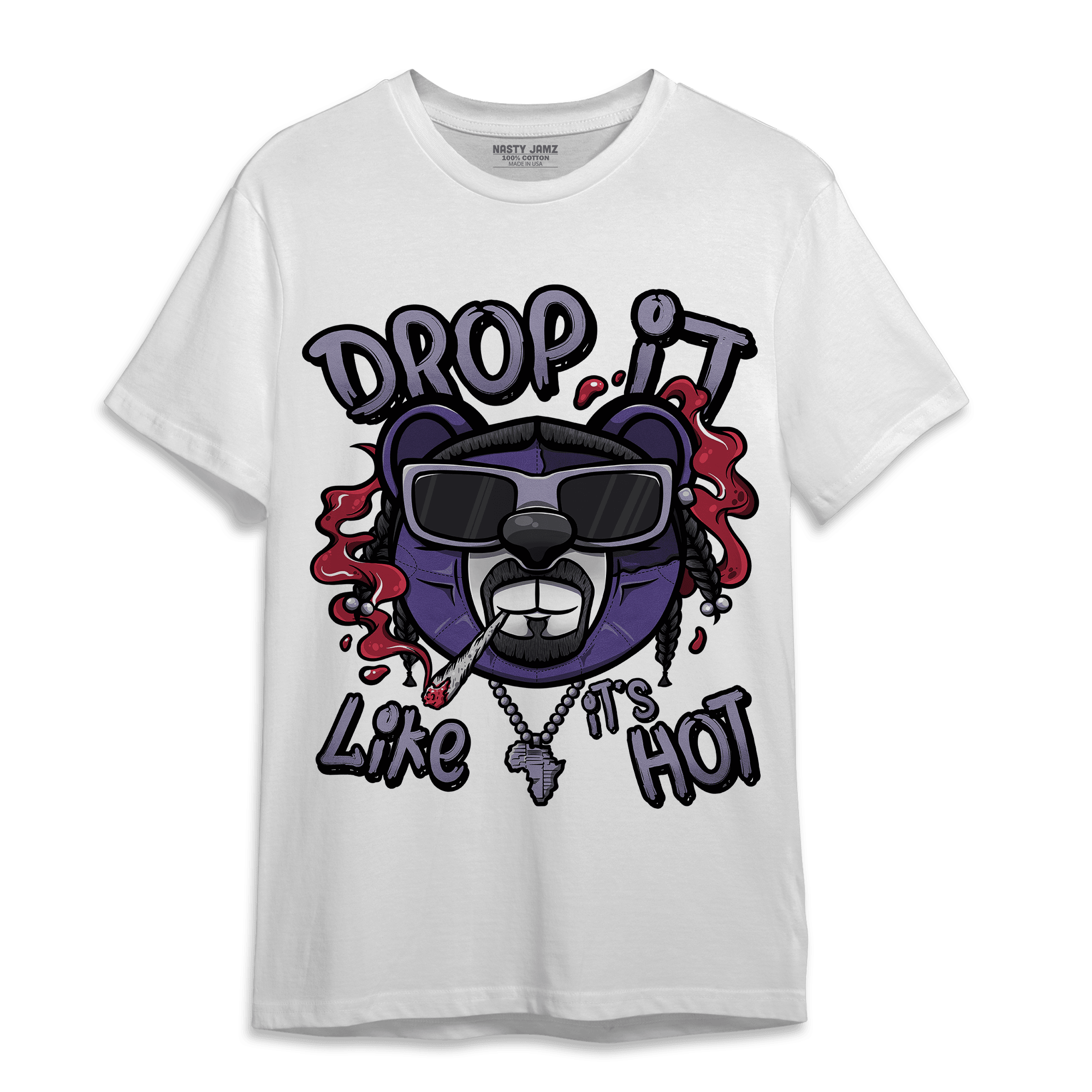 Dunk Low Plum T Shirt Match Drop It BER - NastyJamz