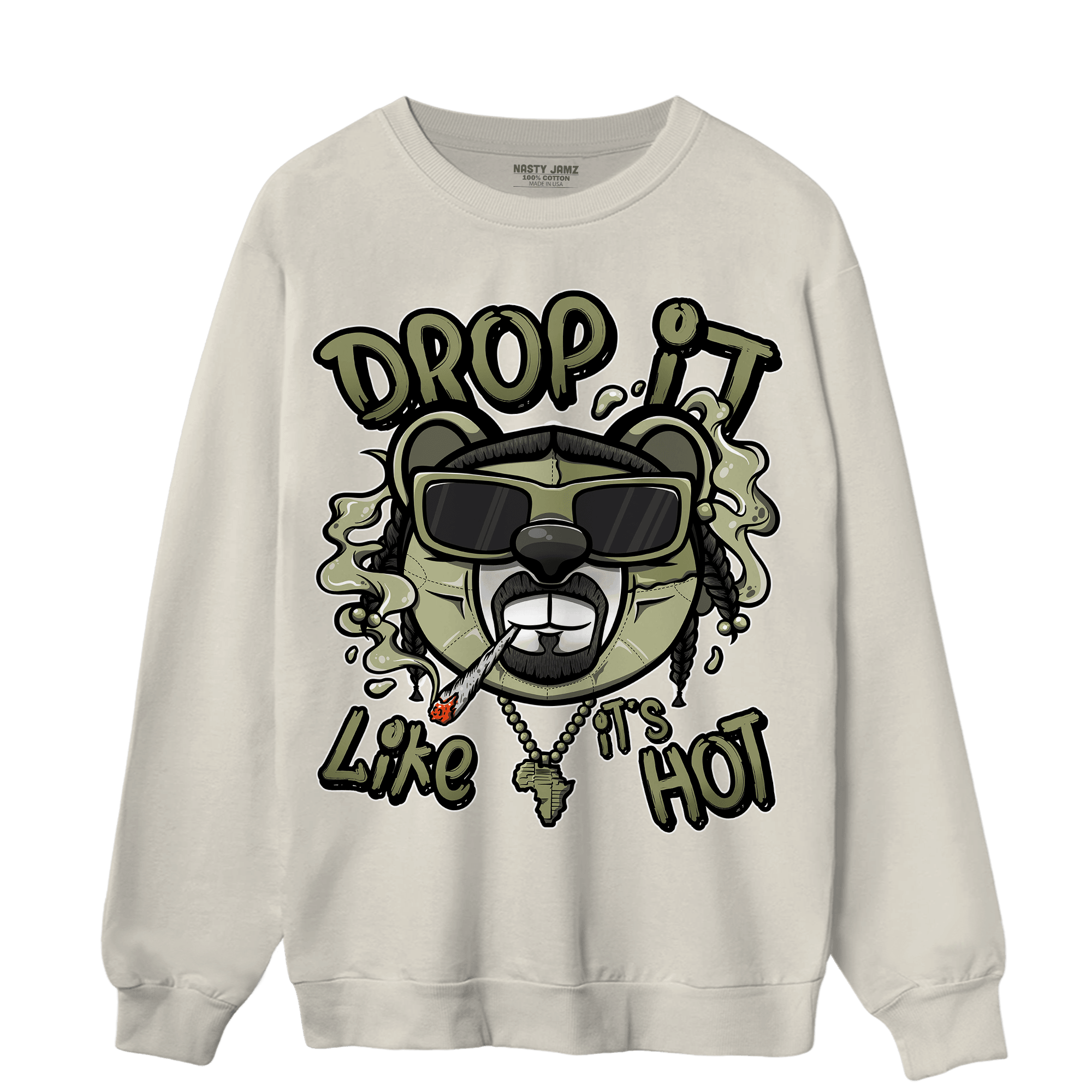 Yeezy Slide Resin Sweatshirt Match Drop It BER - NastyJamz