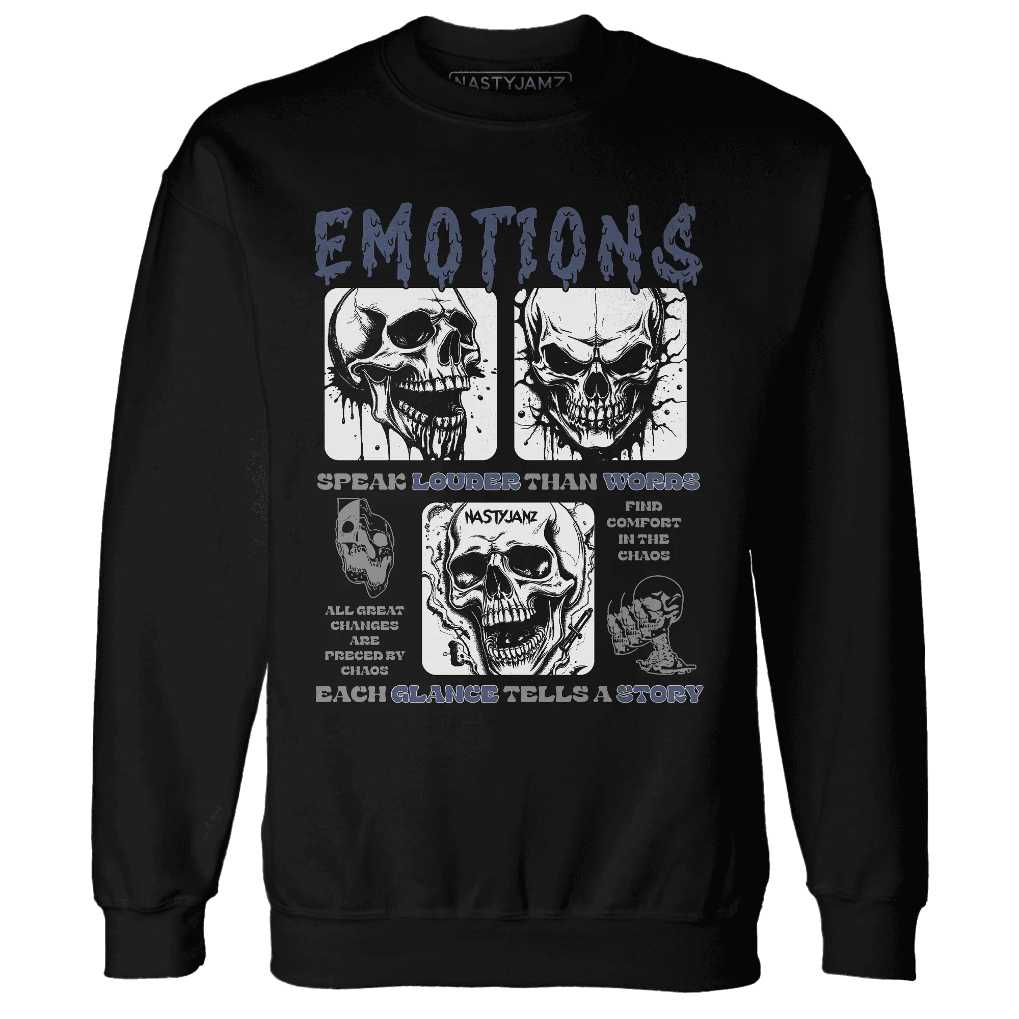 NastyJamz-Low-Diffused-Blue-11s-Sweatshirt-Match-Emotions-Skull