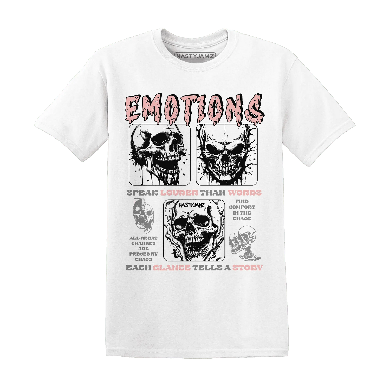 Low-Legend-Pink-11s-NastyJamz-T-Shirt-Match-Emotions-Skull