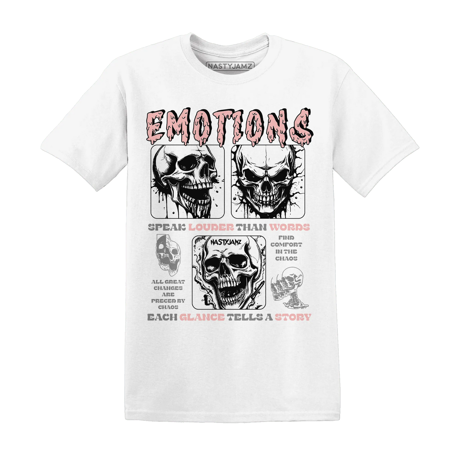 NastyJamz-Low-Legend-Pink-11s-T-Shirt-Match-Emotions-Skull