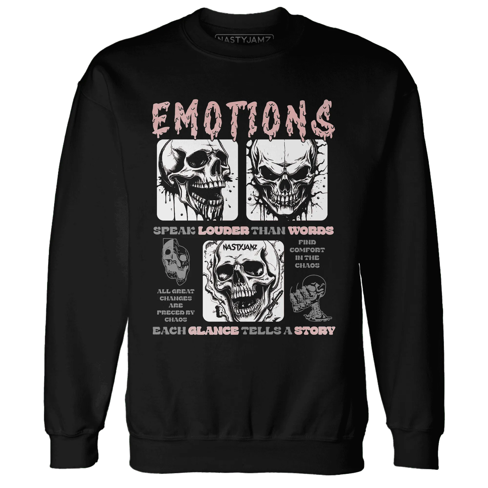 Low-Legend-Pink-11s-NastyJamz-Sweatshirt-Match-Emotions-Skull