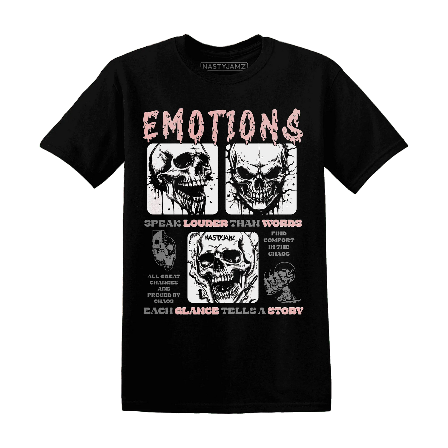 NastyJamz-Low-Legend-Pink-11s-T-Shirt-Match-Emotions-Skull