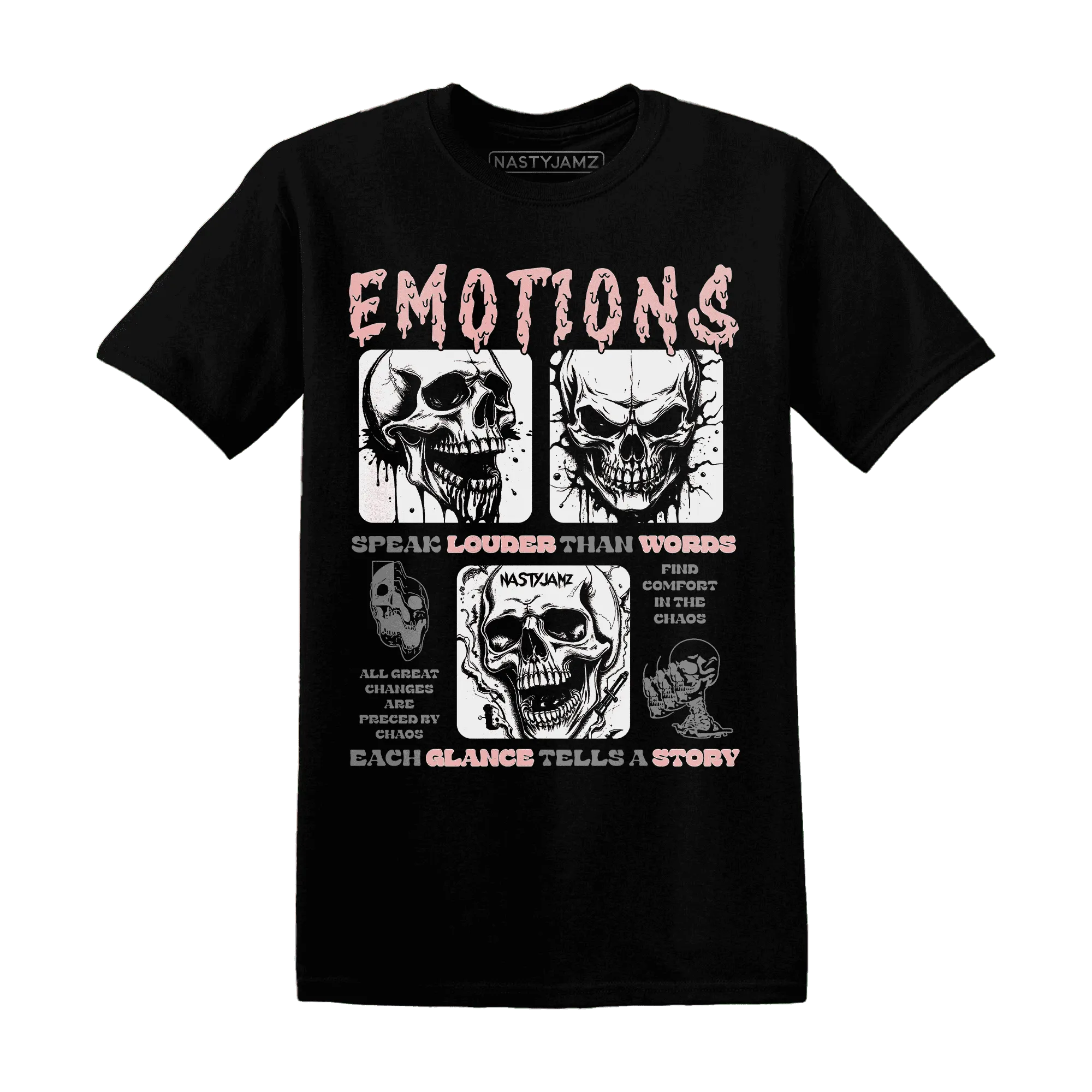 NastyJamz-Low-Legend-Pink-11s-T-Shirt-Match-Emotions-Skull