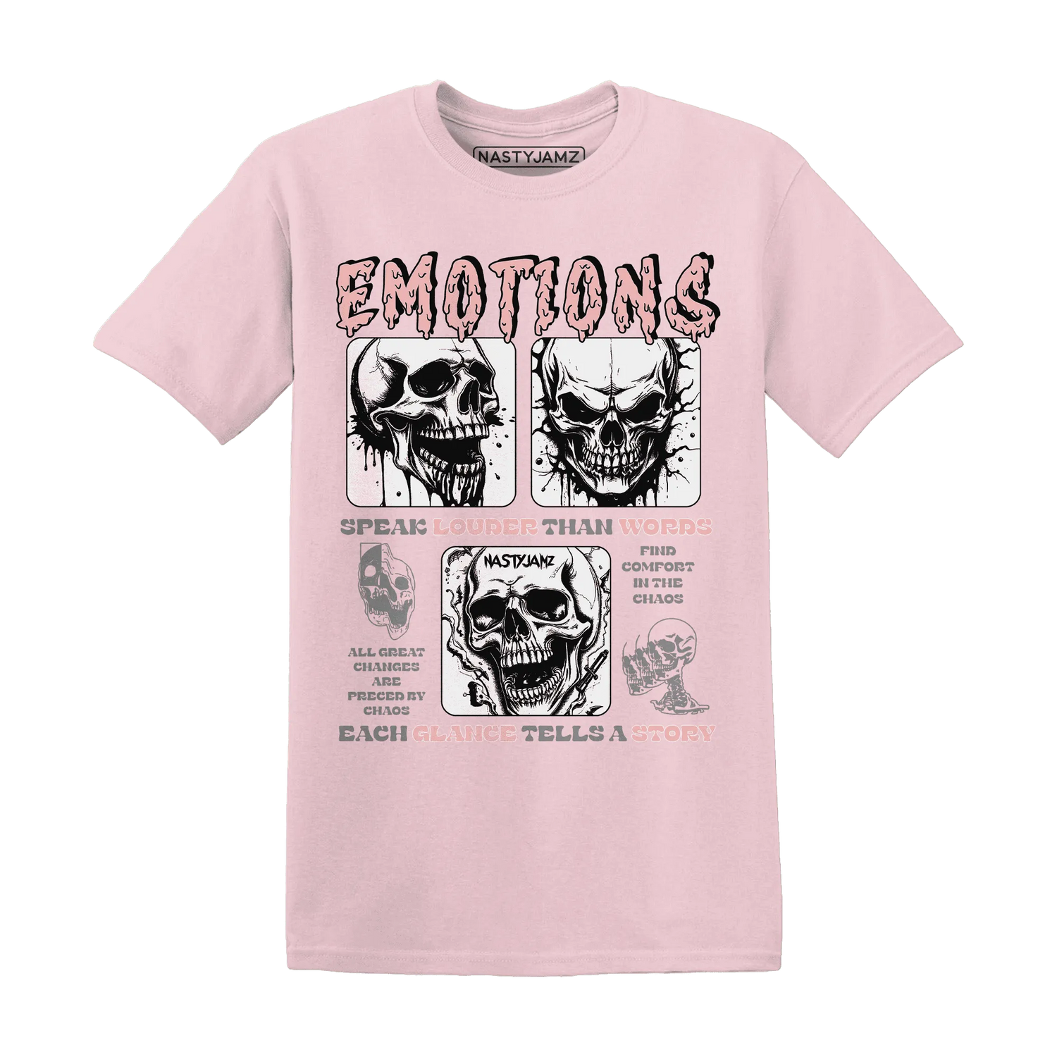 NastyJamz-Low-Legend-Pink-11s-T-Shirt-Match-Emotions-Skull
