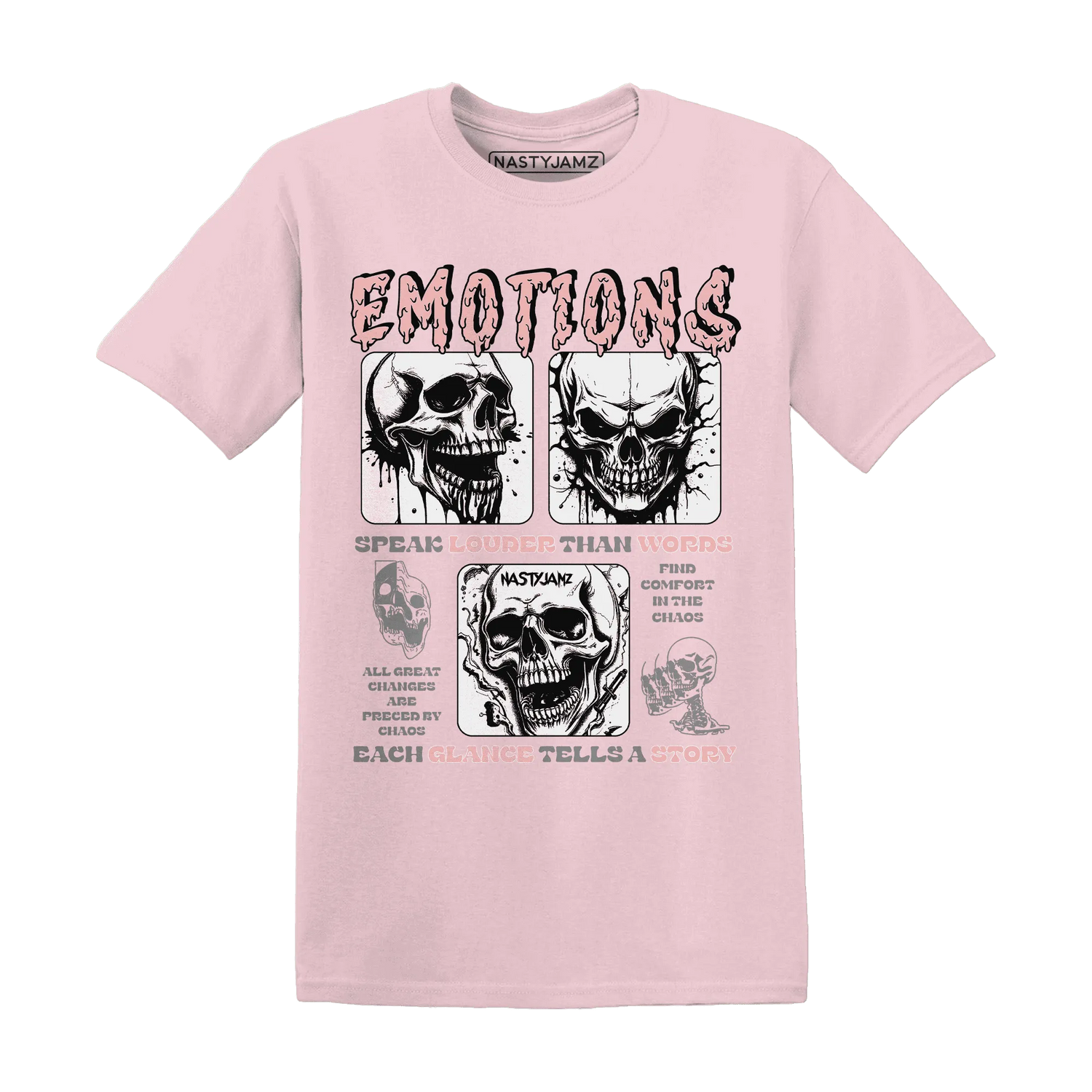 Low-Legend-Pink-11s-NastyJamz-T-Shirt-Match-Emotions-Skull